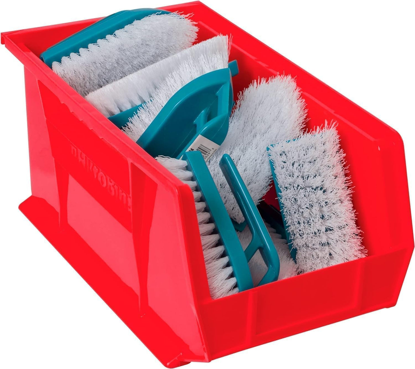 Akro-Mils 30240 AkroBins Plastic Storage Bins, 15"x8"x7", Red, 12-Pack
