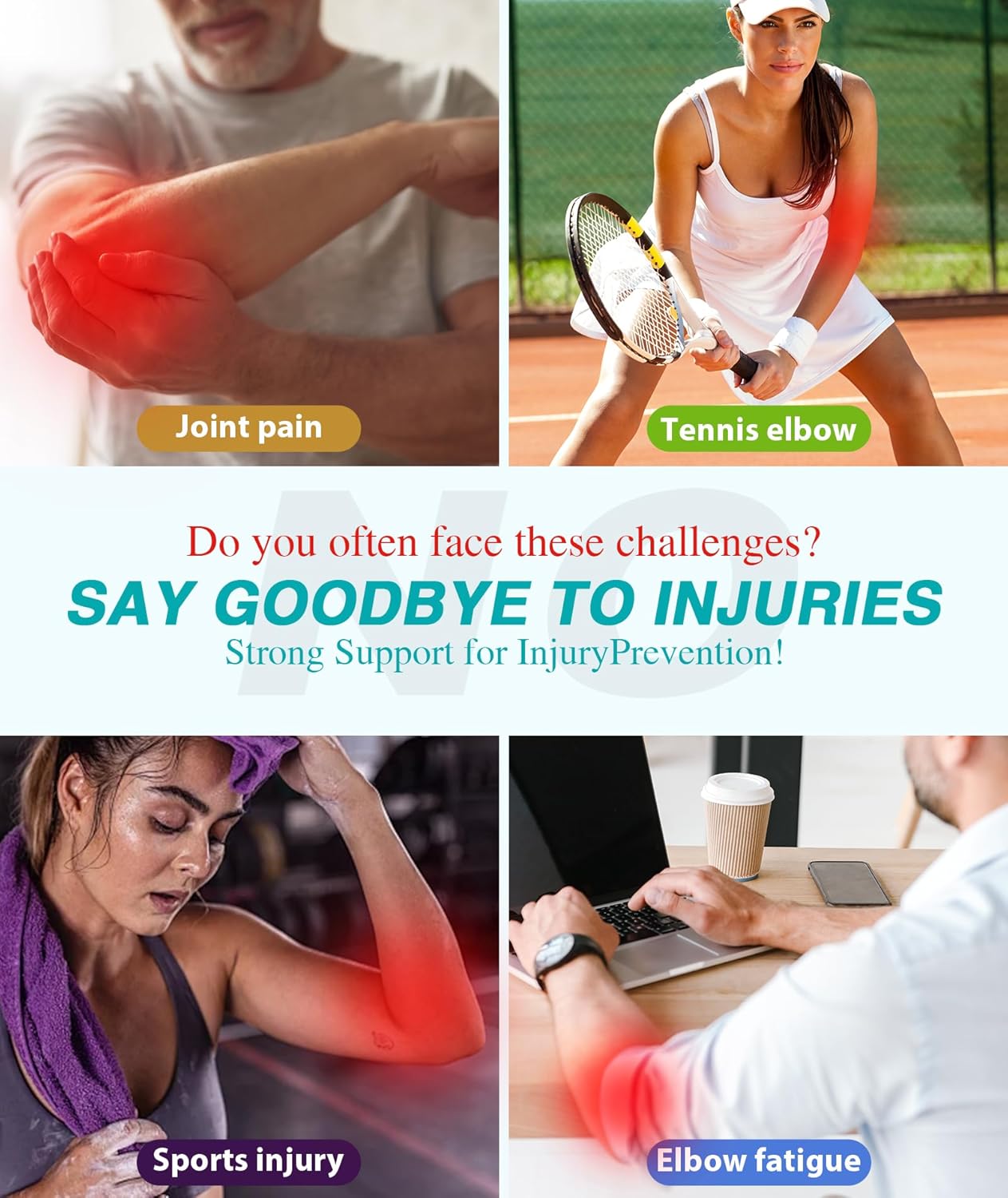Oyakin Elbow Brace for Cubital Tunnel, Ulnar Nerve Entrapment brace, Adjustable Elbow Splint for Sleeping, Tendonitis, Tennis Elbow, Comfortable Stabilizer Support for Women and Men Fit Most
