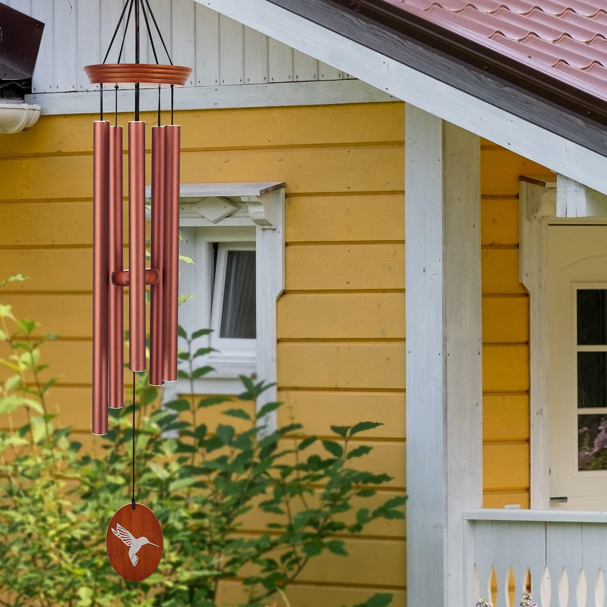 Hummingbird Wind Chimes for Outside, 33" Outdoor Wind Chimes