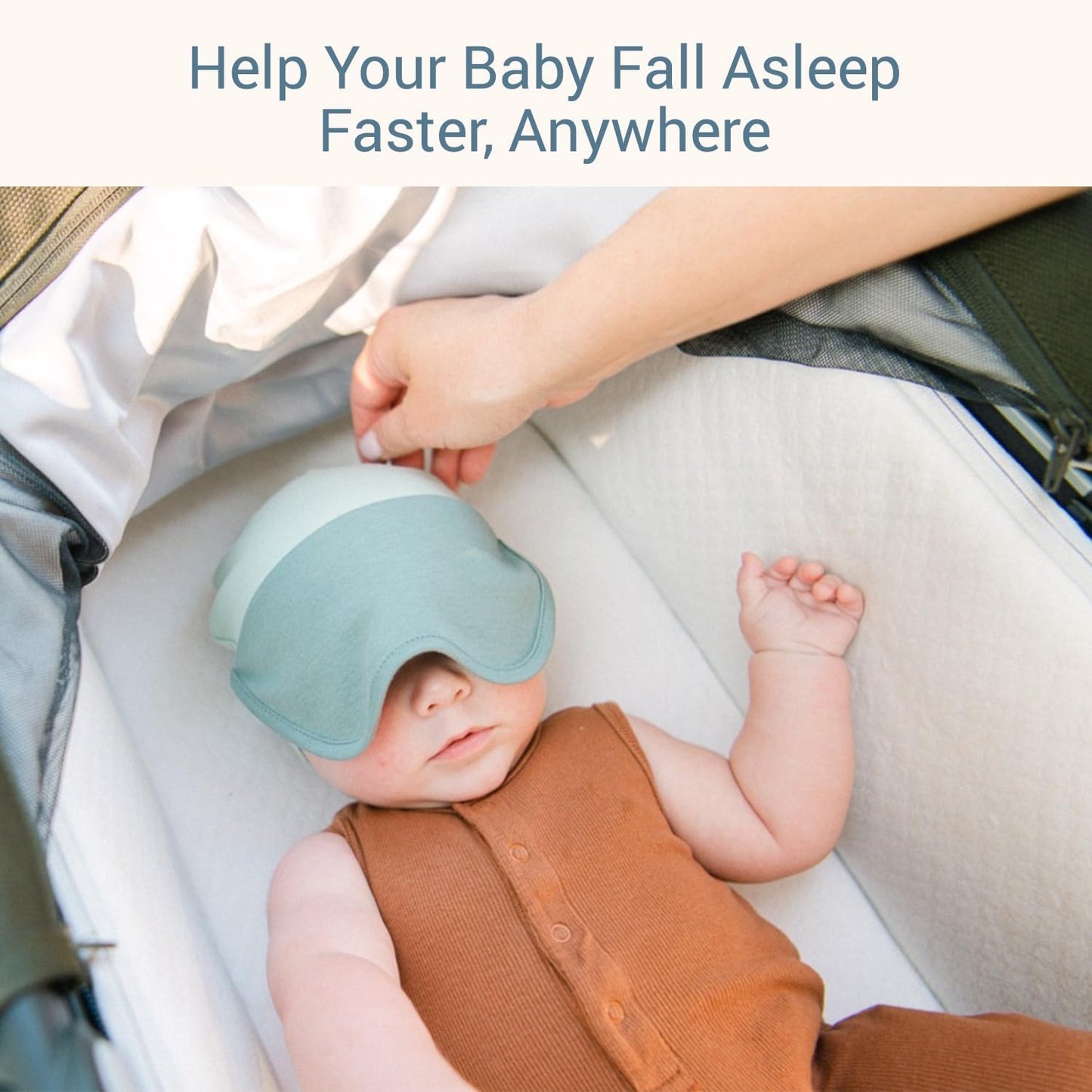 The Original Baby Sleep Mask & Soft Eye Shade – Newborn, Sun Hat & Beanie – Travel & Baby Gifts
