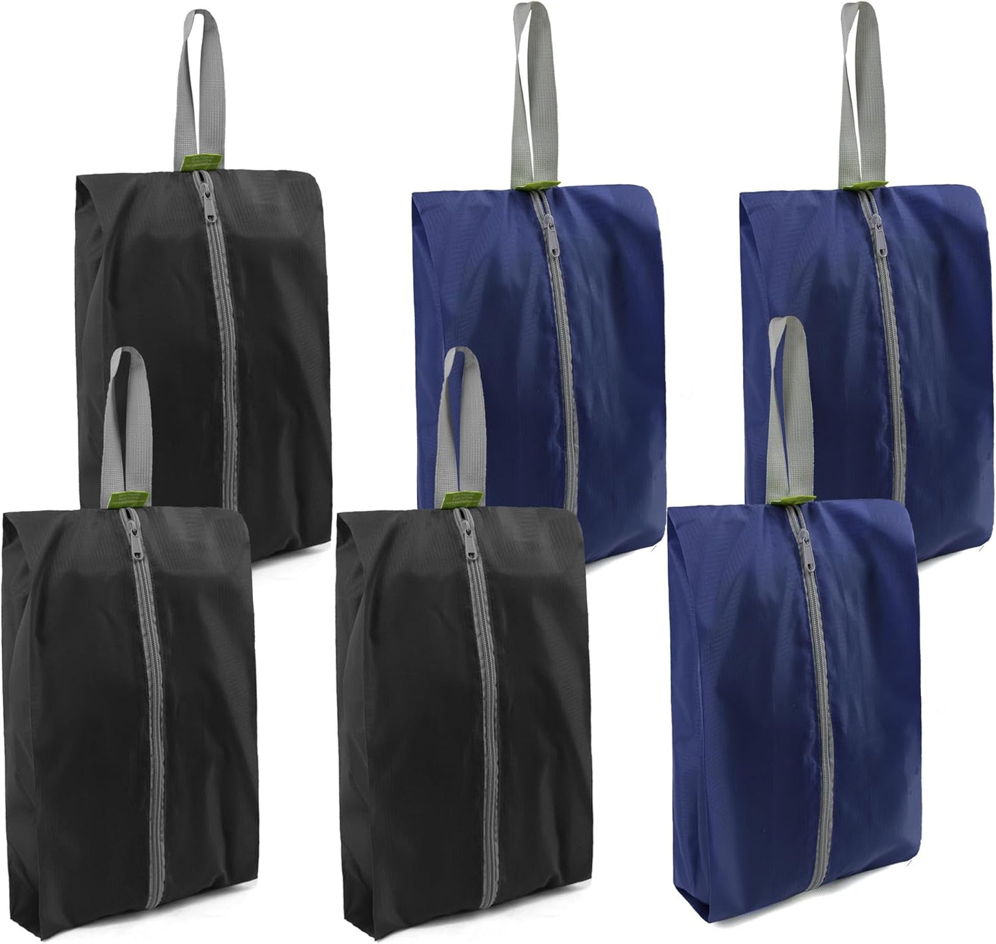 BeeGreen Travel Shoe Organizer with Zipper Closure | Shoe Bags for Travel, 6pcs Portable Packing Storage Organizer with Handle | Colorful Nylon Design for Dance Essentials, Gifts for Men and Women
