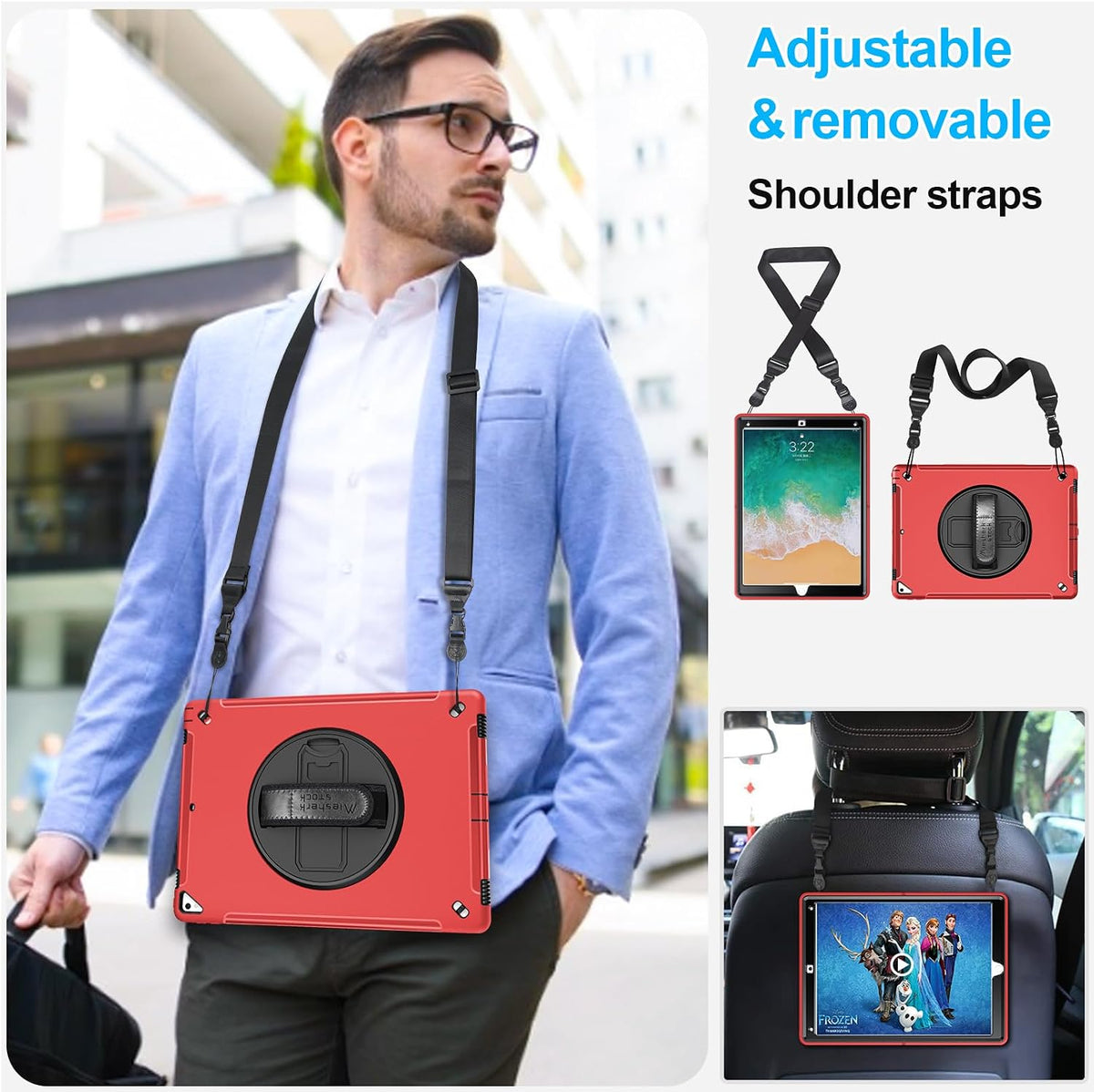 Miesherk STOCK Case for iPad Pro 12.9 2nd/1st Generation 2017/2015 Red