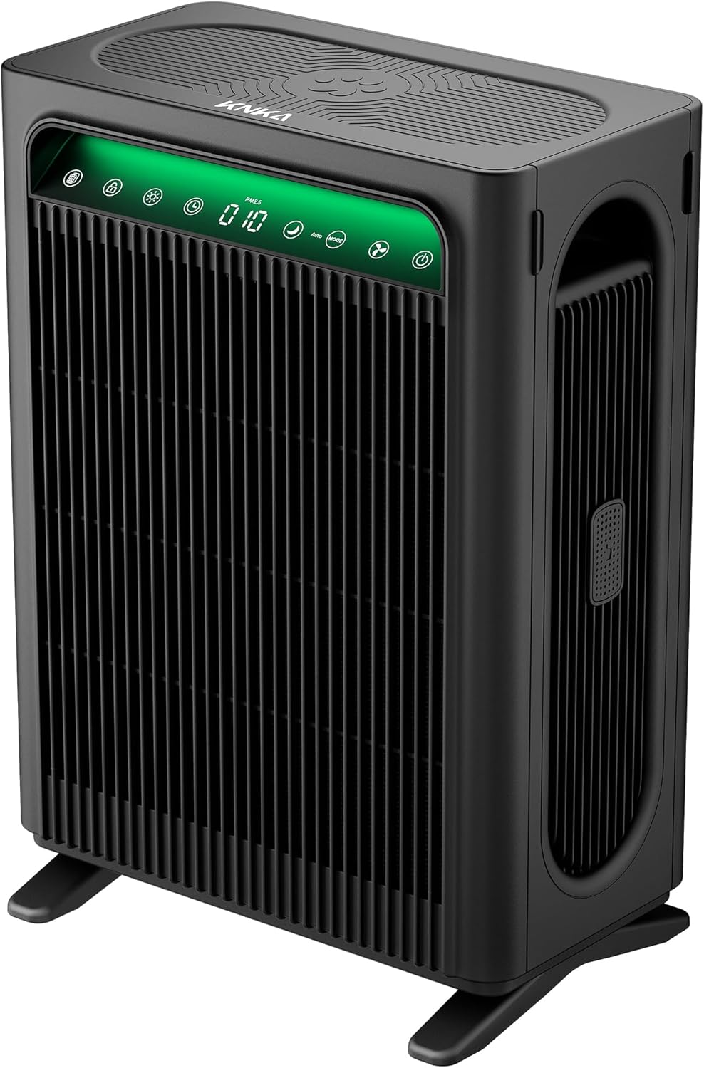 KNKA Air Purifier for Home Bedroom Large Room Up to 1,695 Ft² in 1 Hr, HEPA Sleep Mode Air Cleaner with Washable Pre-Filter, AHAM VERIFIDE, AQI Display, Pet Mode for Pets, Dust, Pollen, APH4000, Black