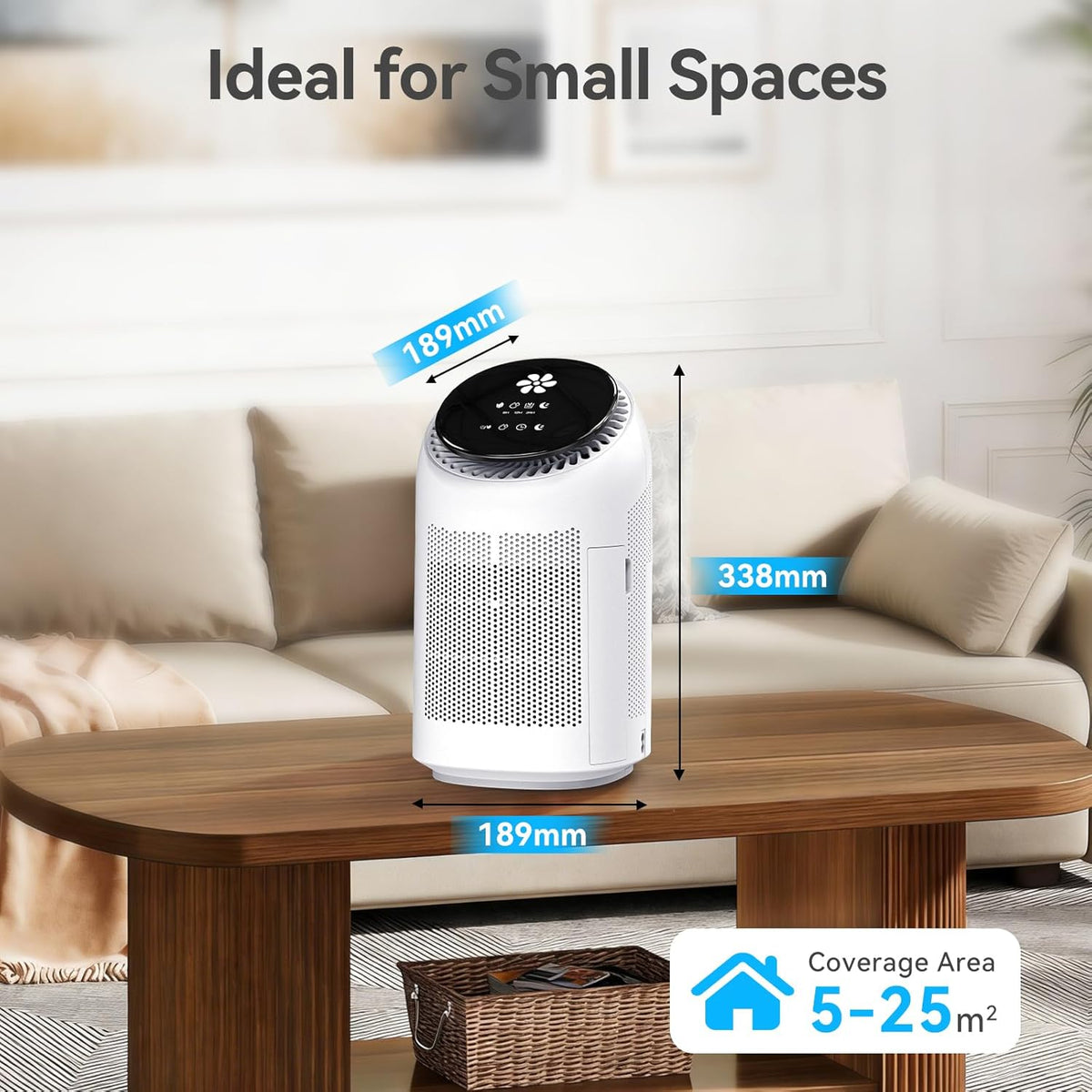 Dehumidifier with Purification Function for Home, Small Dehumidifier for Bedroom with Drain Hose, HEPA Filter & Auto-Off, 32dB Ultra-Quiet Sleep Mode, Ideal for Bedroom, Bathroom, Closet, RV