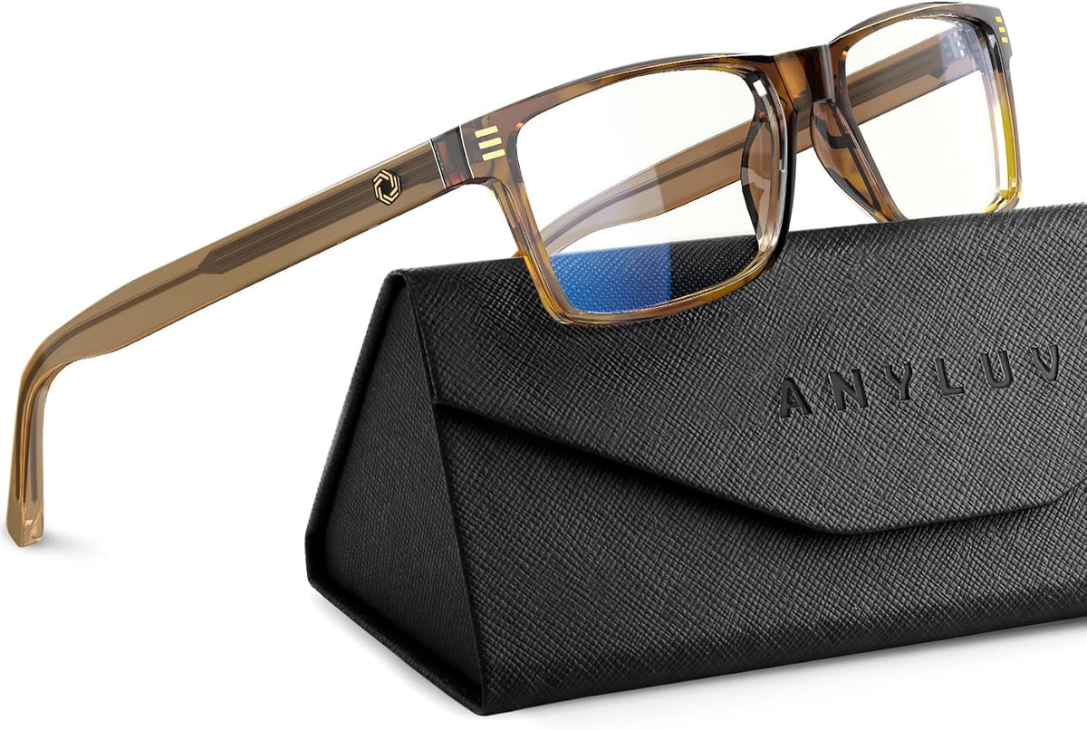 ANYLUV Blue Light Glasses for Sleep, 99.9% Blue Green Light Blocking with Red Lens, Blue Light Glasses