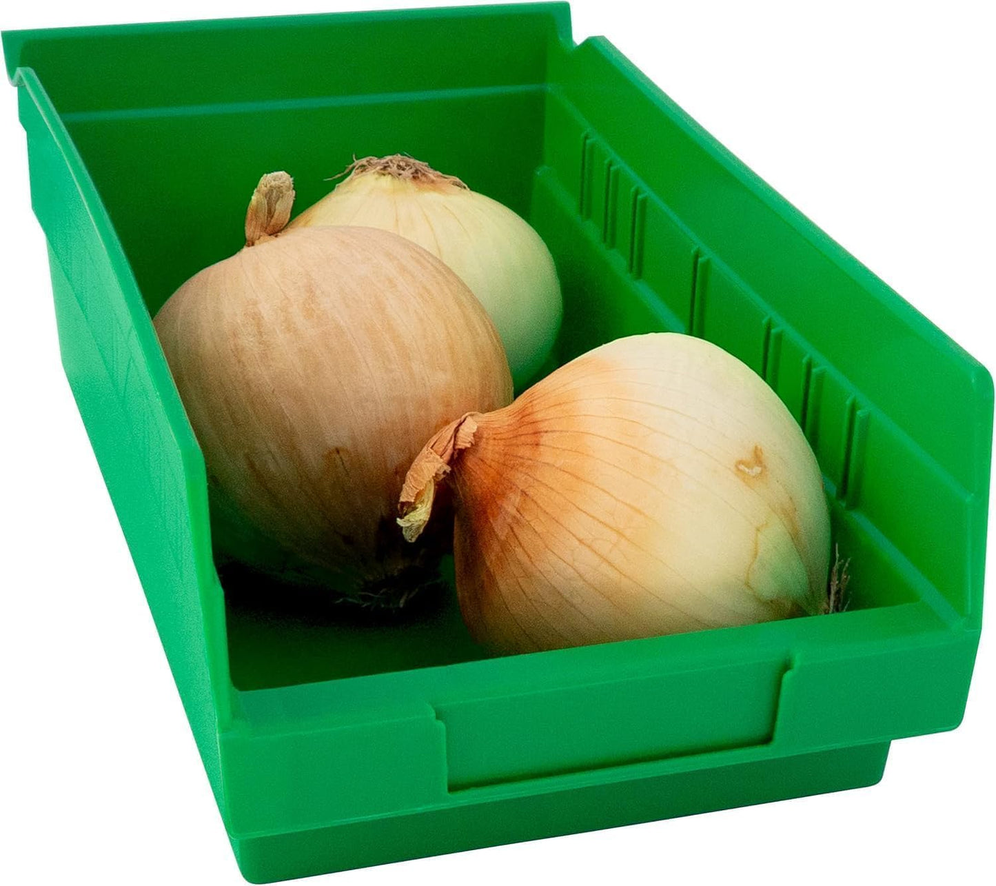 Akro-Mils 30130 Heavy Duty Plastic Shelf Bins, 12"x 6.5"x 4", Green, 12-Pk