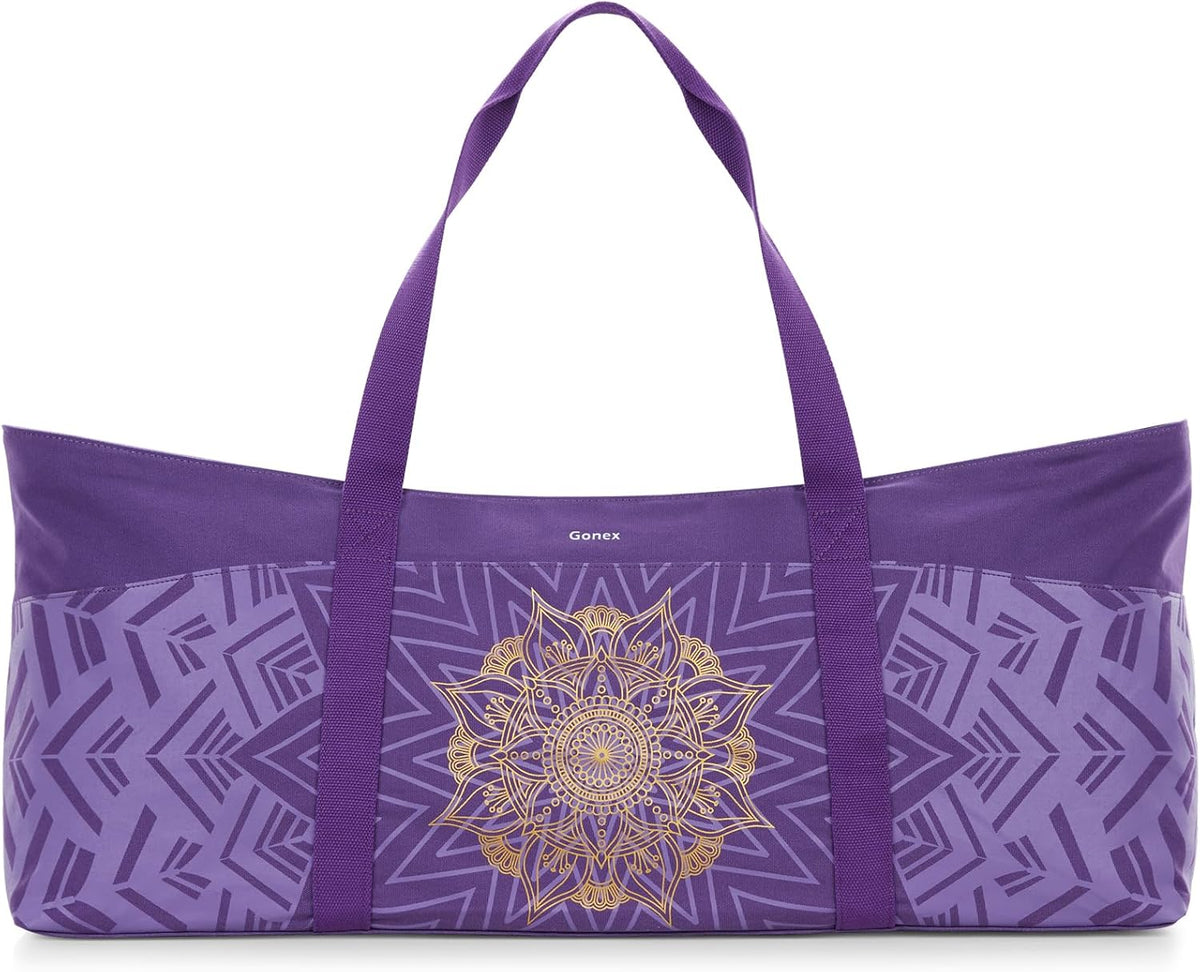 Gonex Yoga Mat Bag For Women, 60L Extra Large Pilates Mat & Blocks Carrier