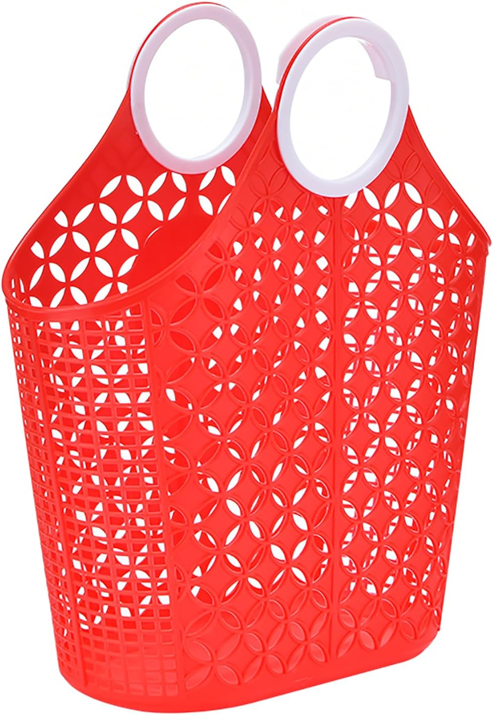 Fox Run Blue Cleaning Caddy, Laundry and Produce Basket with Built-In Handles, 6" x 14" x 18"