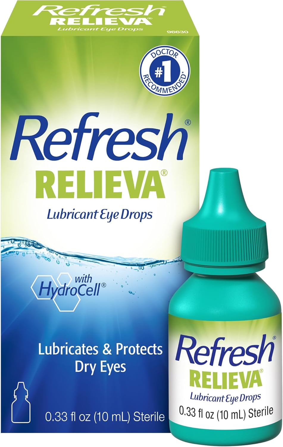 Refresh Relieva Lubricant Eye Drops For Dry Eyes, 0.33 Fl Oz Sterile