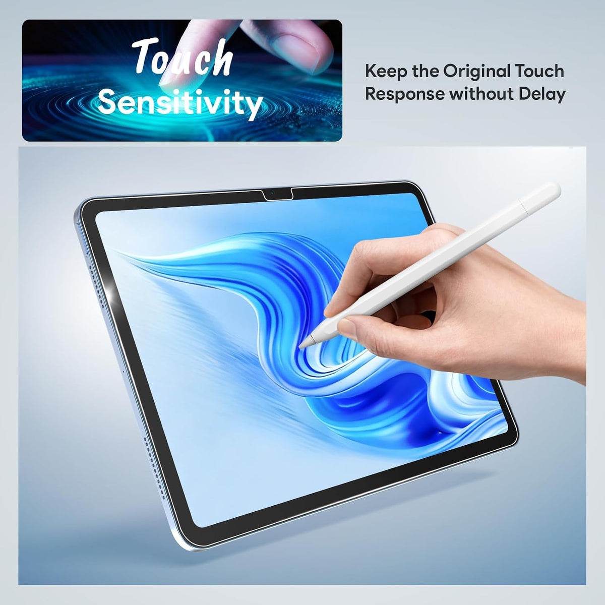 MOBDIK 2 Pack Screen Protector for iPad A16 11th / 10th Generation