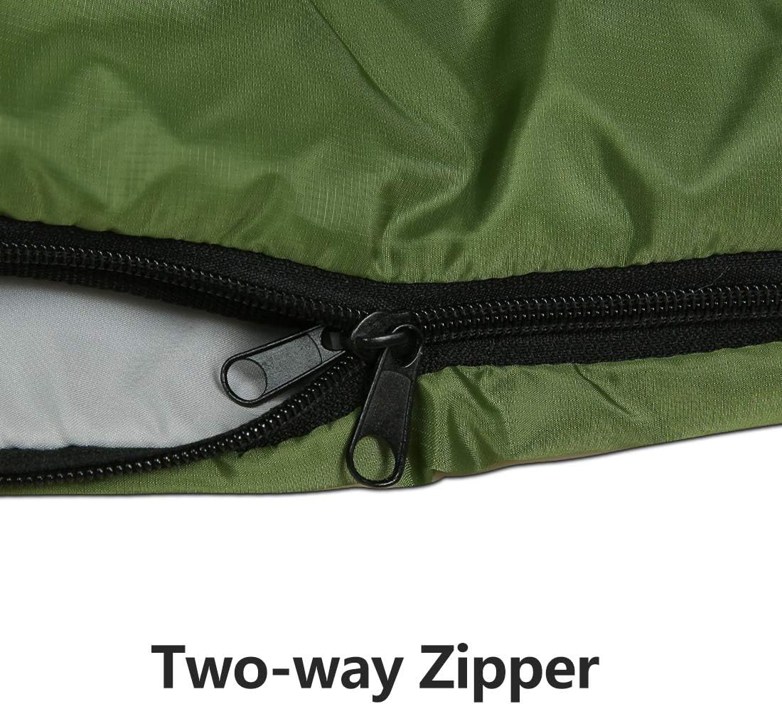 3-4 Season Sleeping Bag for Adults & Kids, Lightweight Warm Cold Weather Camping Bag with Waterproof Compression Sack – Portable for Hiking, Backpacking, Traveling & Outdoor Adventures