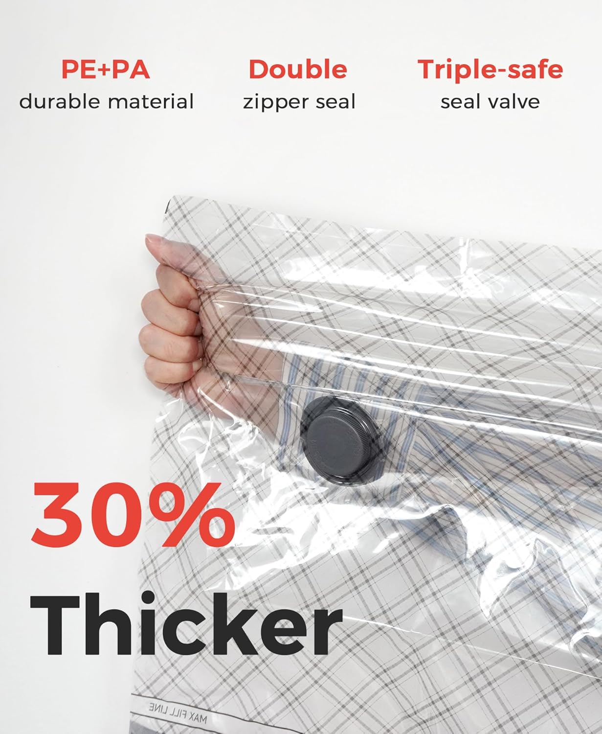 15pcs Vacuum Seal Bags for Clothing Travel, Cordless Pump, Carry-on Size Compression Packing Bags, 4000Pa Suction & 2000mAh Battery, Vacuum Storage Bags for Clothes, Luggage, Suitcase, Space Saver