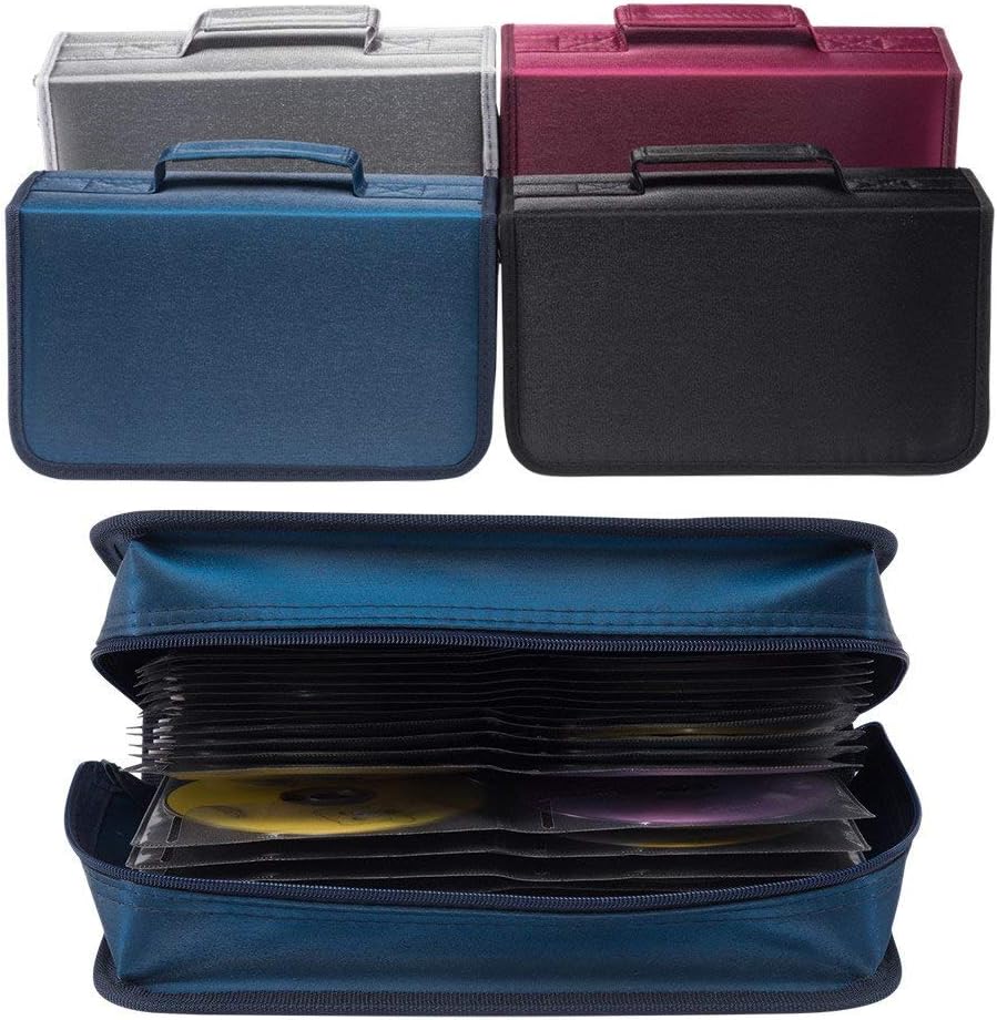 Capacity CD/DVD case Wallet, Storage,Holder,Booklet (128 Black)