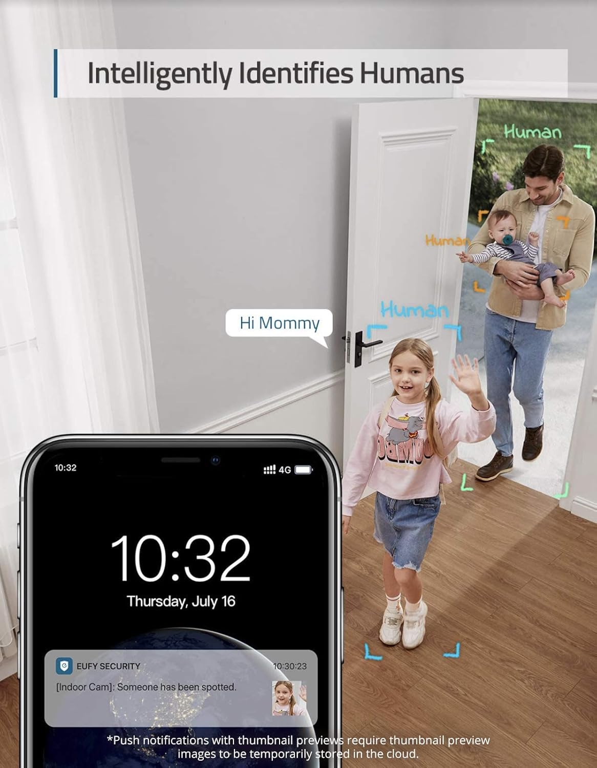 eufy Security Indoor Cam E220, Camera for home Security, Pan & Tilt, Dog/Pet Camera, 2K Wi-Fi Plug-in, Motion Tracking&Alerts, Night Vision, HomeBase 3/Mini/Prof S1 Compatible, Voice Assistant Support