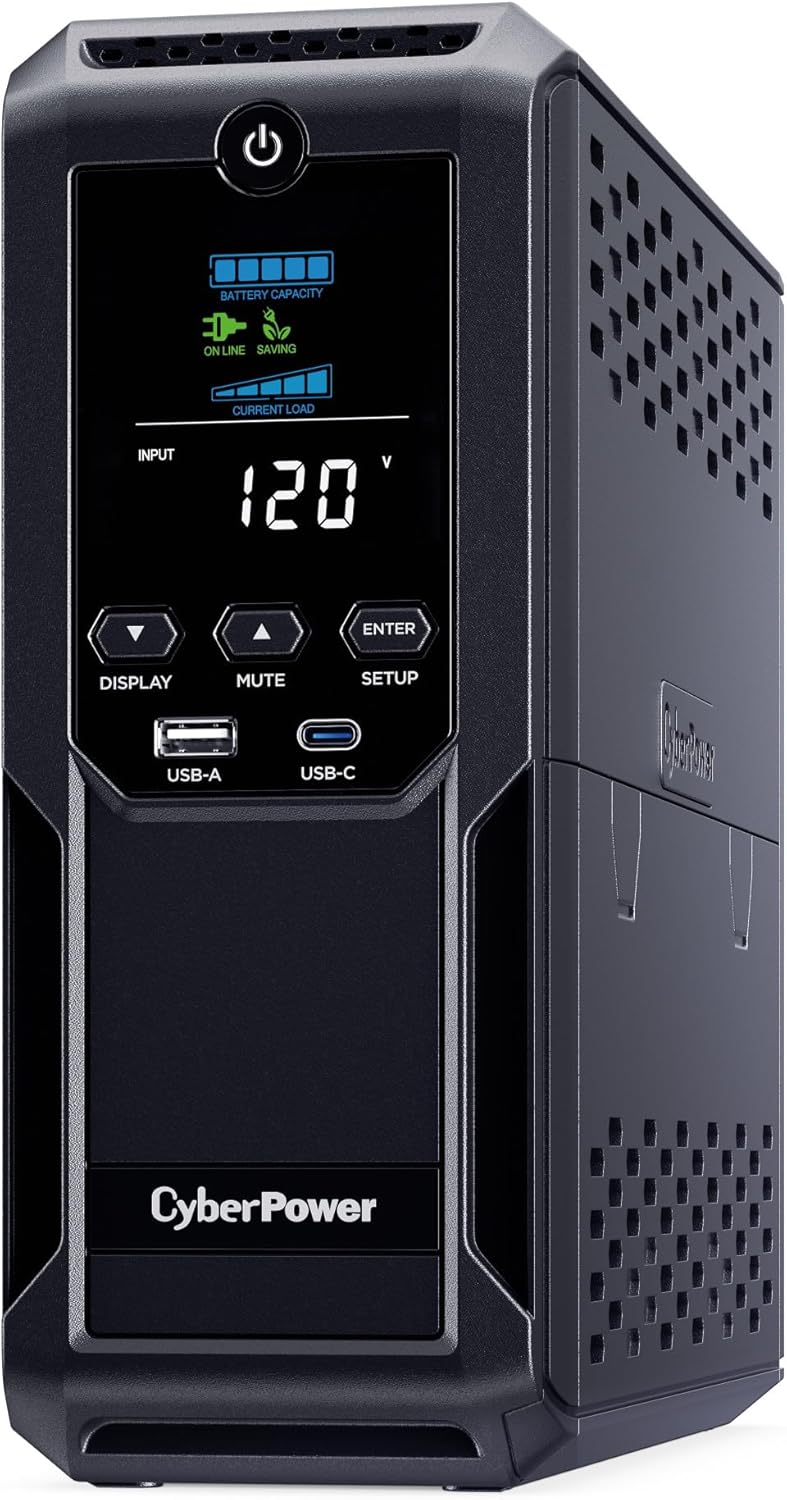 CyberPower CP1350AVRLCD3 Intelligent LCD UPS Battery Backup