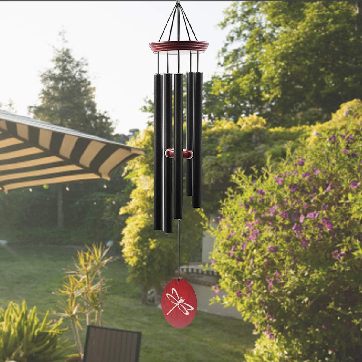 Dragonfly Wind Chimes for Outside, 33" Outdoor Wind Chimes