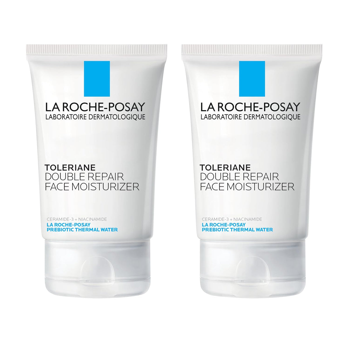 La Roche-Posay Toleraine Skin Care Set, Double Repair Face Moisturizer 100ml & Hydrating Gentle Cleanser 50ml, Oil Free Moisturizer & Face Wash