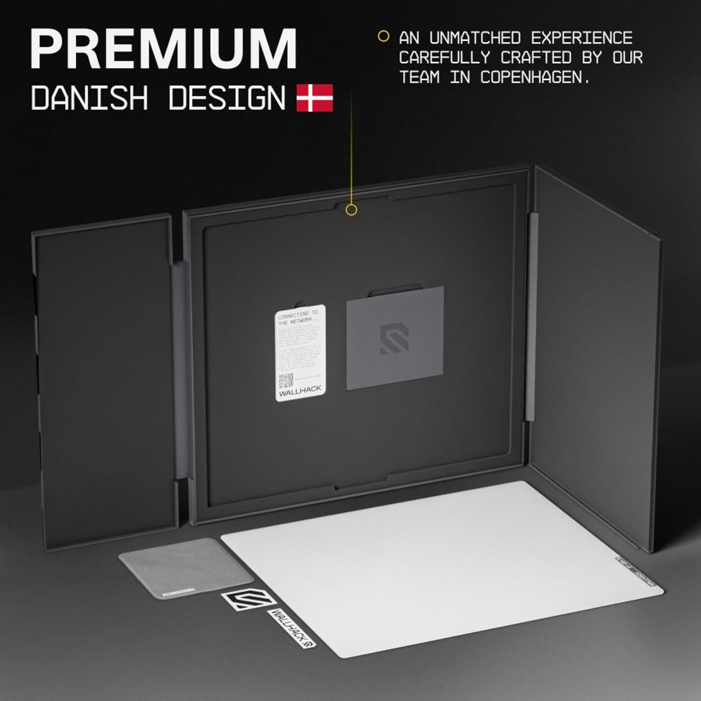 Wallhack 4.0 Glass Gaming MousePad - Professional Esport Mouse Mat with Specialty Surface for Top Speed and Control, Large Tempered Glasspad with Full Silicone Base - (SkyPAD White,XL 16.92" x 19.29")
