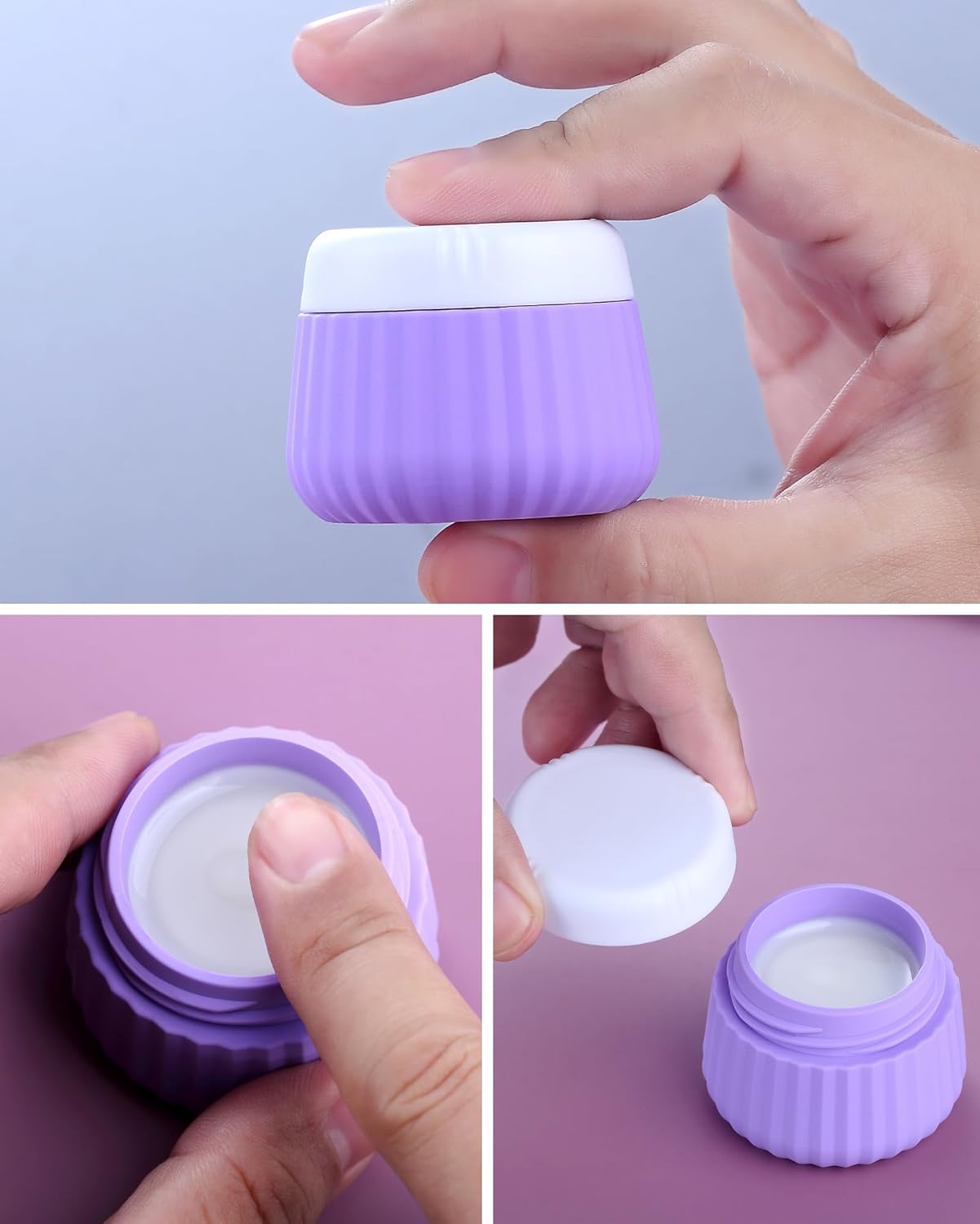 Mrsdry Travel Bottles for Toiletries 8 Pack, Tsa Approved Travel Size Toiletries 3 oz, Travel Containers for Toiletries, with Clear Bag, Leak Proof Silicone Squeezable Travel Essentials Creams Jars