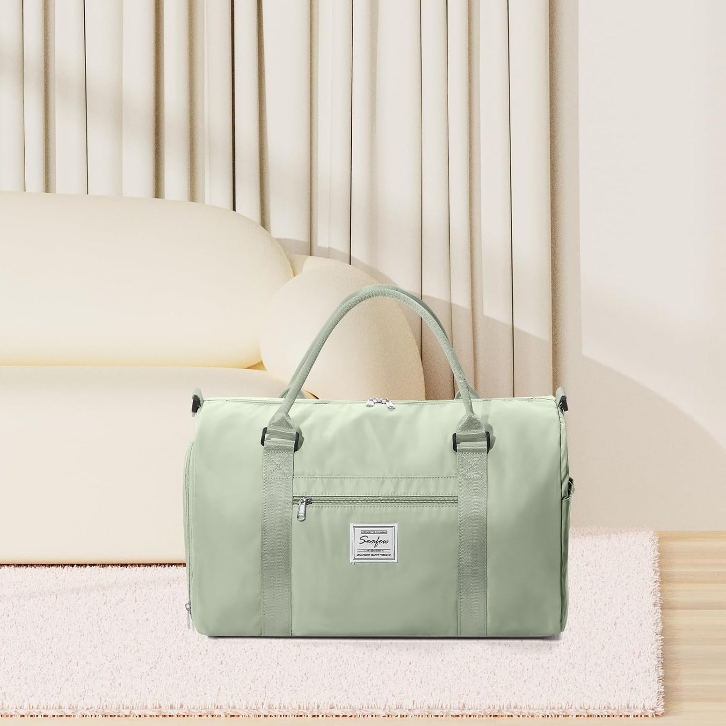 Gym Bag Womens Mens with Shoes Compartment and Wet Pocket Travel Duffel Bags for Women for Plane Sport Gym Tote Bags Swimming Yoga Small Waterproof Weekend Overnight Carry on Bag Hospital Holdalls