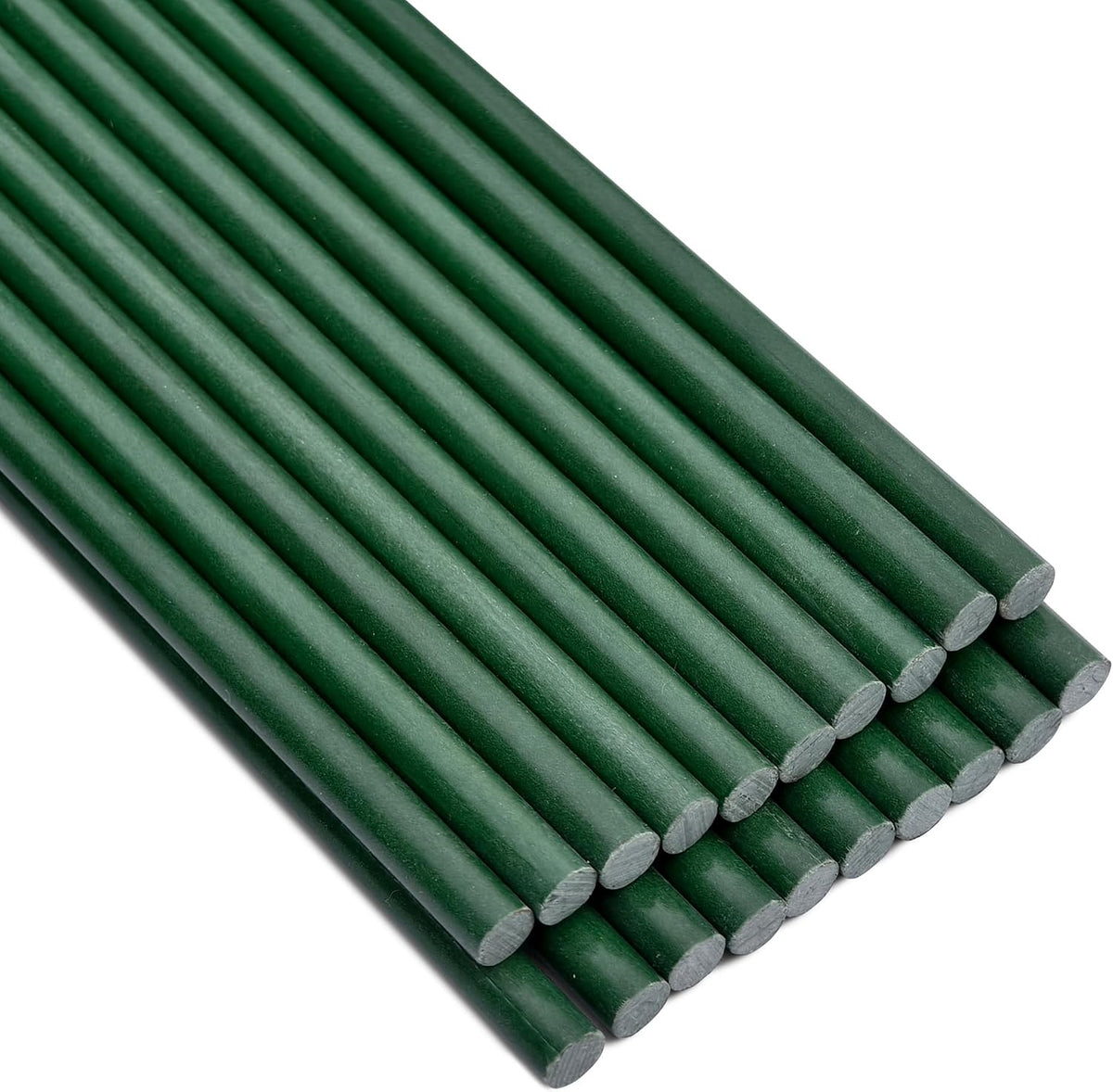Garden Stakes 48 inch 20 Pack 0.27" Dia Solid Glassfiber Plant Support Rod Tomato Trellis Stakes (Black)