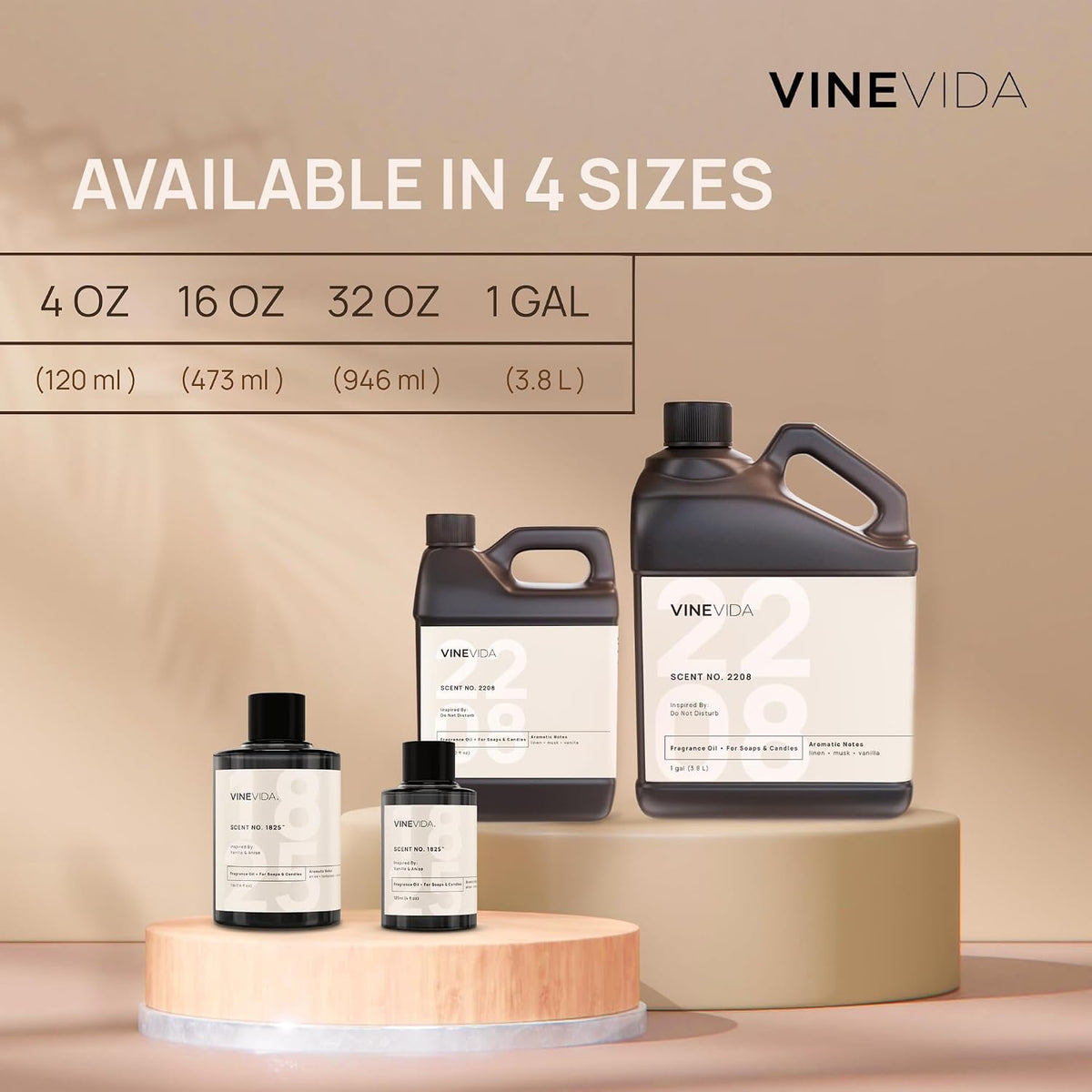 VINEVIDA (32oz) Hotel Fragrance Collection Diffuser Oil - Cold Air Diffuser - Fairmont Hotel Inspired Scent No.1006