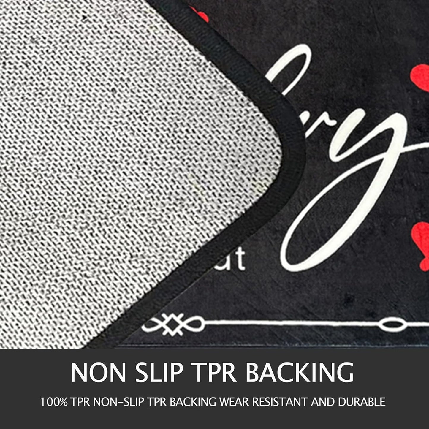 Laundry Room Rug Runner, 20" X 47" Laundry Organization Waterproof Non Slip Mat Text Design Rug Machine Washable Large Bathroom Rugs Stylish Versatile Laundry Room Rugs Decor