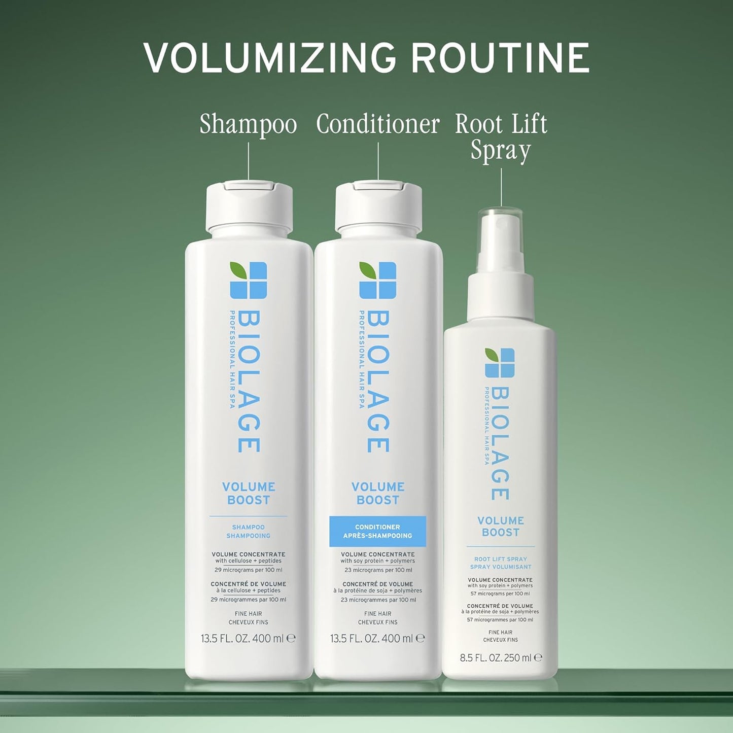 Biolage Volume Boost Shampoo for Fine Hair – Creates Lasting, Lightweight Volume, Root Lift & Shine, With Cellulose and Peptides, Vegan, Paraben and Silicone-Free