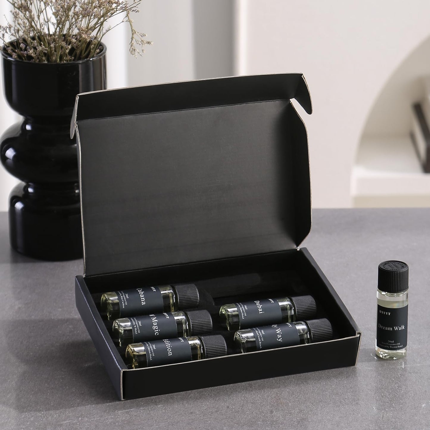 Hotel Collection Fragrance Oil Set 20 mL / 0.68 fl oz – Luxury Aromatherapy Essential Oils for Diffuser & Home Scenting, Inspired by Iconic 5-Star Hotels – 6 Premium Scents Gift Set
