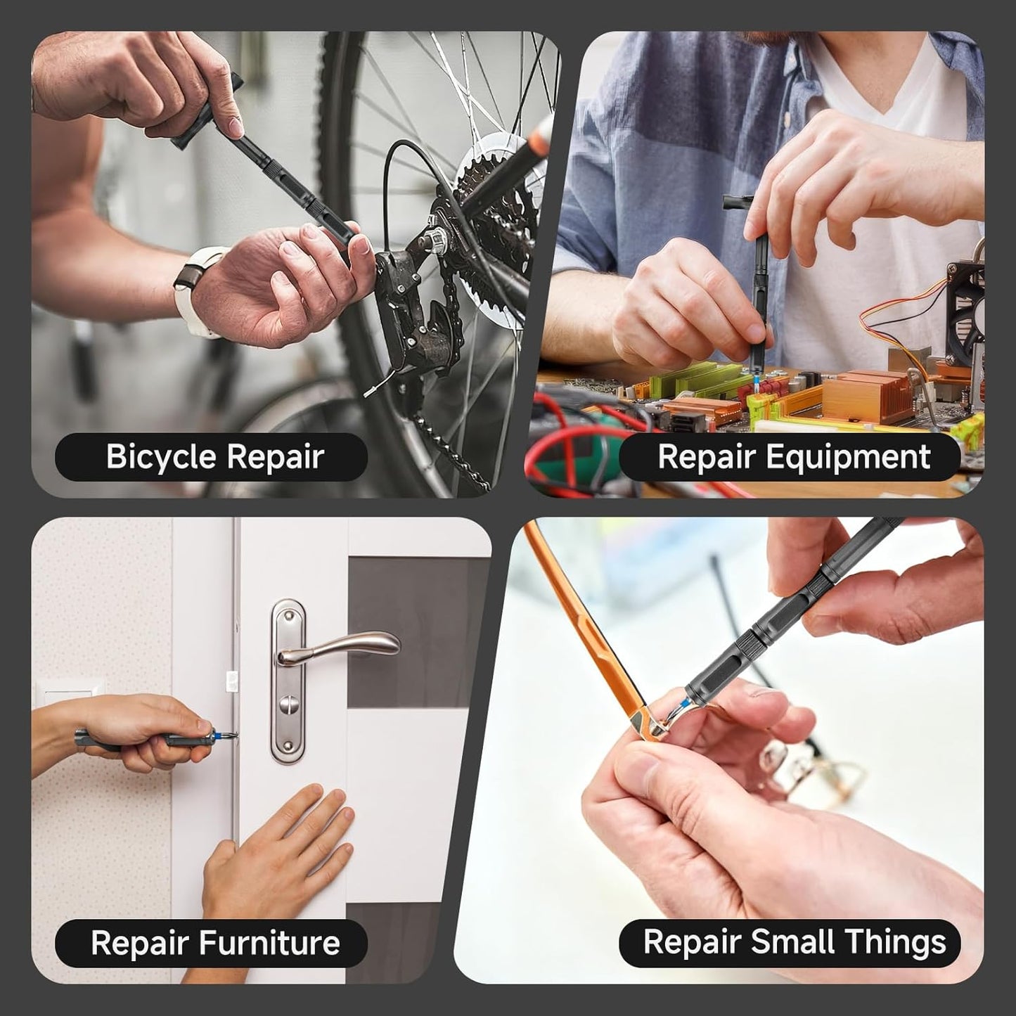 42 in 1 Magnetic Screwdriver Set, DIY Ratchet Screwdriver Set, Multi Bit Screw Drive with Storage Case, Portable Compact Repair Tool Kit for Gifts, Furniture, Computer, Bicycle