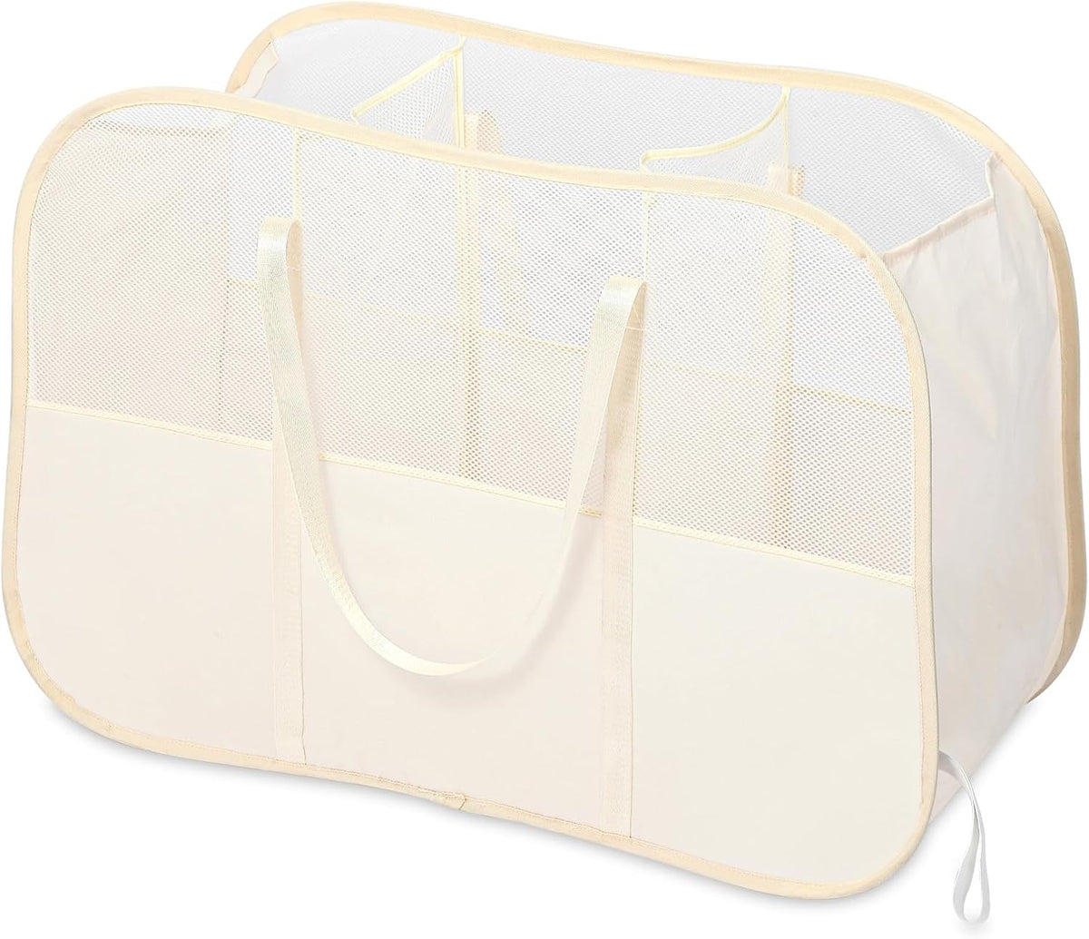 Collapsible Laundry Baskets with Easy Carry Handles, 95L Clothes Hamper for Storage, Foldable Laundry Basket Tear-proof, Large Pop Up Hampers for Laundry, Bedroom, Bathroom, Dorm Black