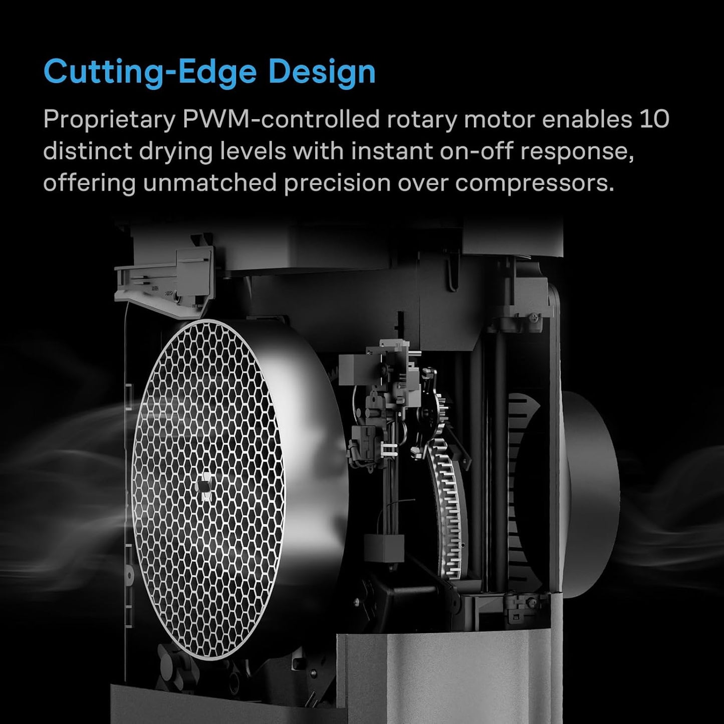 AC Infinity HYDRONE 5, Precision Plant Dehumidifier, 10 Distinct Drying Levels, PWM Rotary Motor, Effective in Extreme Hot/Cold Environments, Dual Duct Ports, for 2-3 Plants in Grow Tents