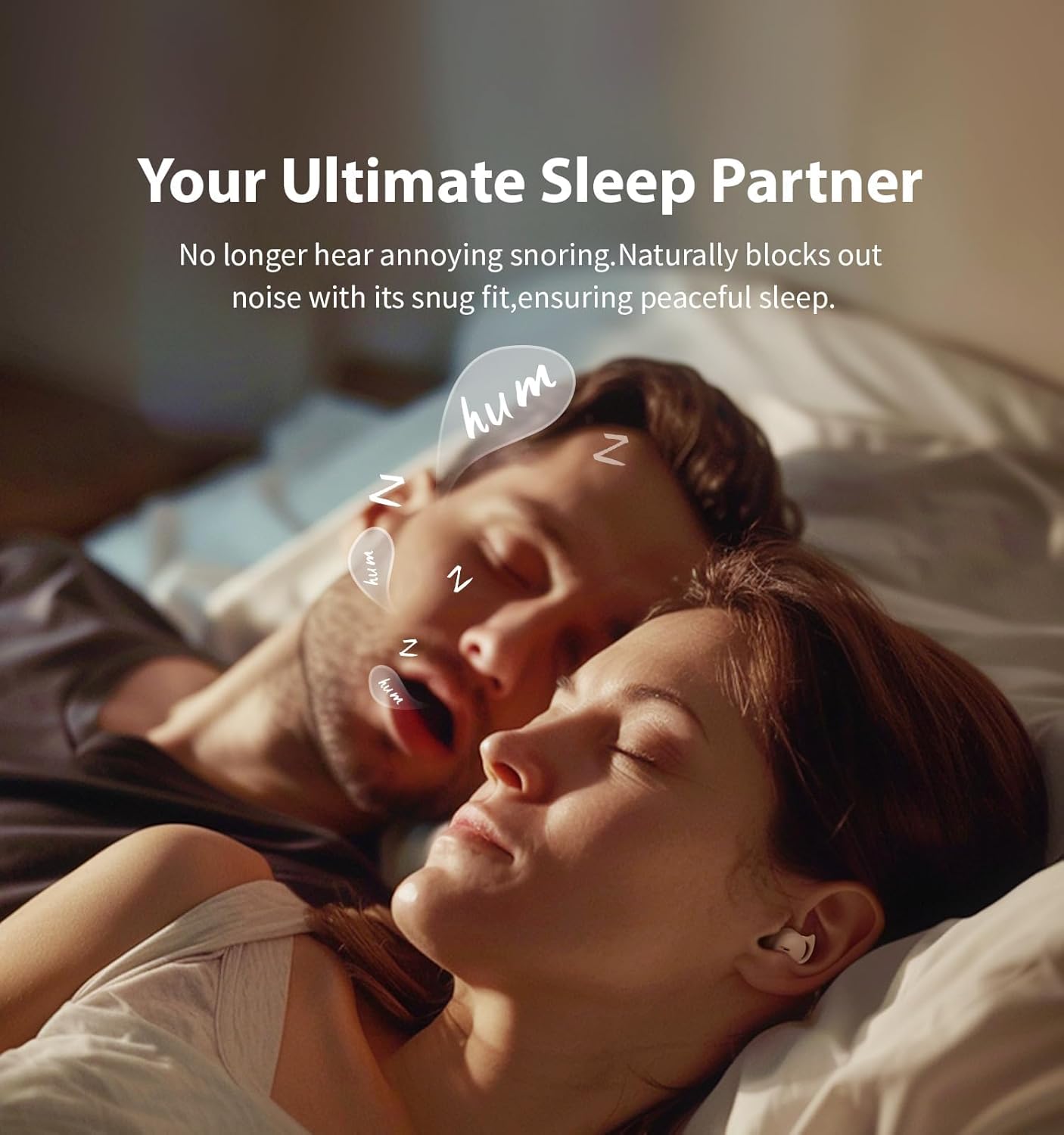 Invisible Sleep Headphones,Sleep Earbuds for Side Sleepers,Small Comfortable Fit Noise Blocking Sleep Earbuds,Bluetooth 5.3 Wireless Earphones, in-Ear Ear Buds for Sleeping (Beige)