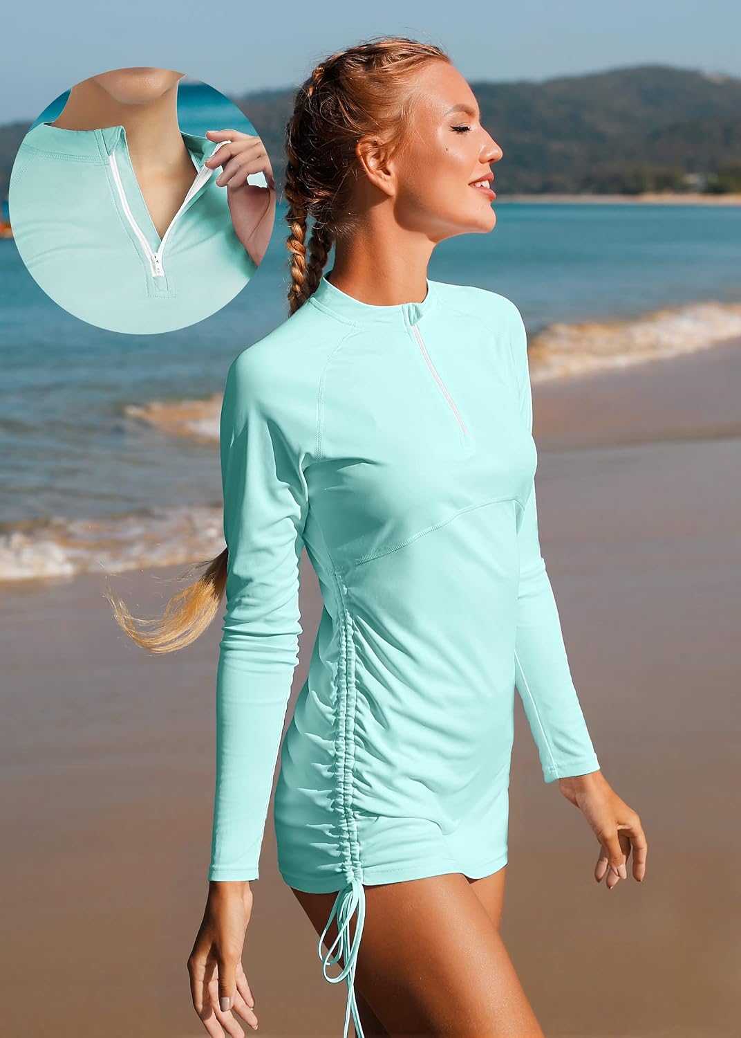Ewedoos Rash Guard for Women UPF 50+ Sun Protection Clothing Swim Shirts for Woman SPF Shirts Long Sleeve UV Sun Shirts