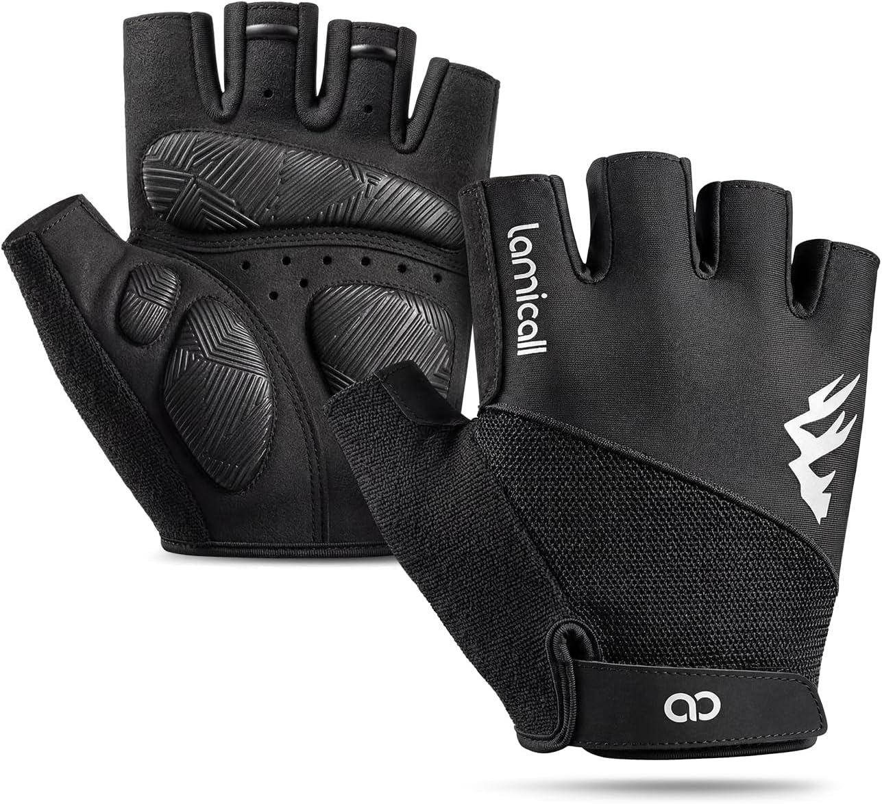 Lamicall Bike Gloves for Men Women - [Anti-Slip Shock-Absorbing Pad] Workout Gloves, Breathable Materials, Cycling Gloves for Bicycle, Gym, Motorcycle, Hiking, Indoor & Outdoor Sports