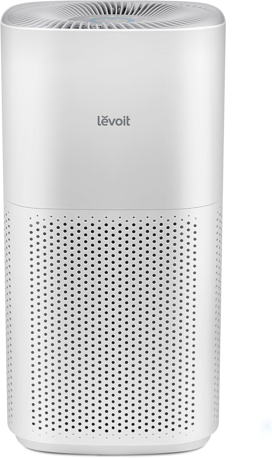 Levoit Air Purifiers for Home Large Room Up to 2933 Ft² With HEPA Sleep Mode, AHAM VERIFIDE, Smart WIFI, PM2.5 Monitor, 3-in-1 Filter For Smoke, Pet Allergies, Dust, Alexa Control, Core 600S-P, White