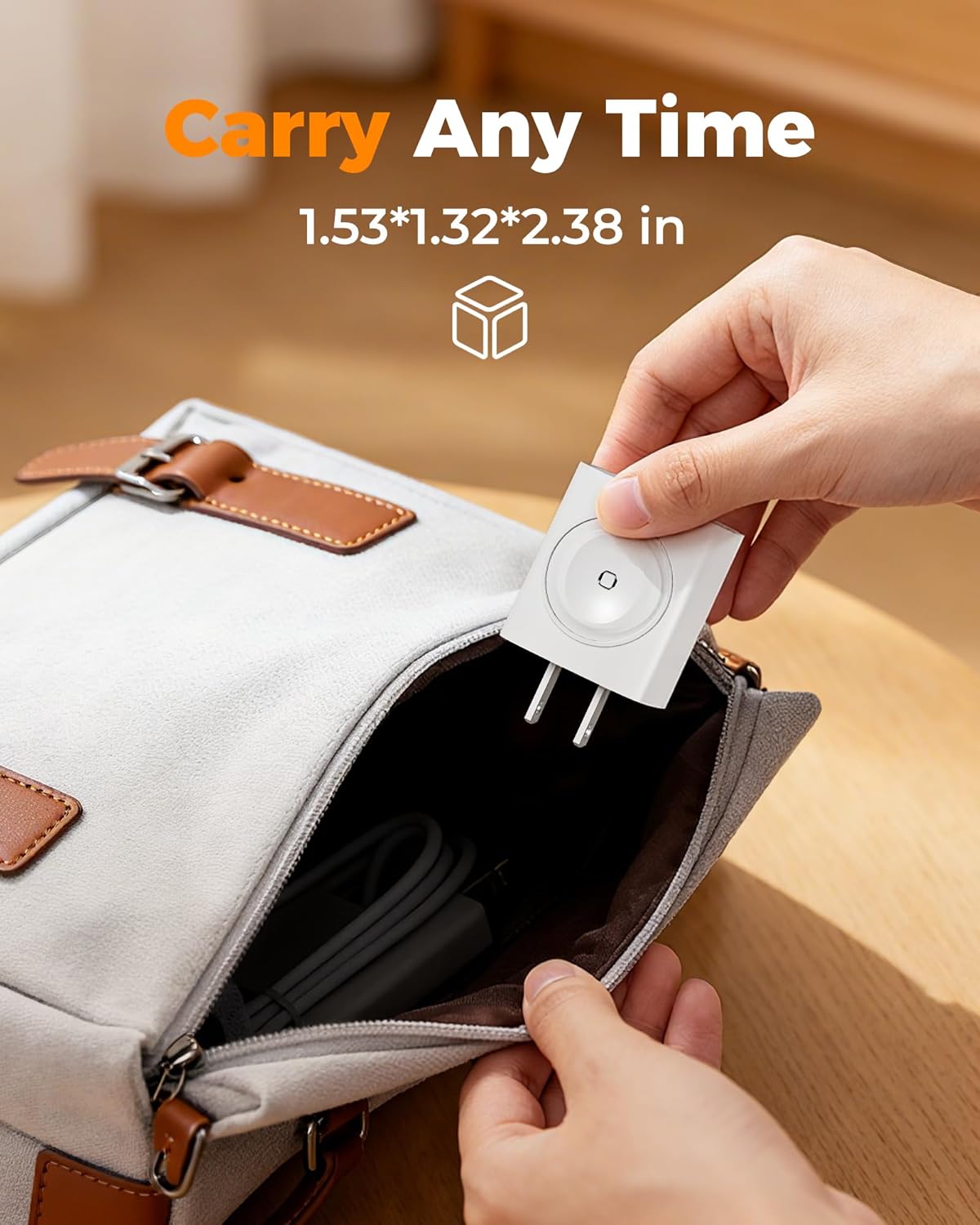 Charging Blocks for Apple Watch, 3-in-1 PD 20W USB C Charger Block with Built-in Wireless Smart Watch Charging, Dual Ports Wall Charger Compatible with iPhone,AirPods,iWatch
