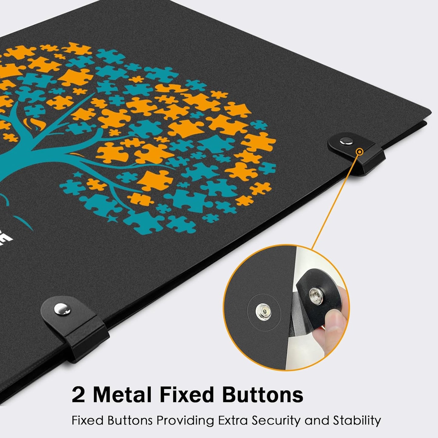 Nariolar Puzzle Storage Folder for 1000 Pieces with 24 Sheets/48 Puzzles, Large Capacity Portable Puzzle Album to Store Finished Puzzles