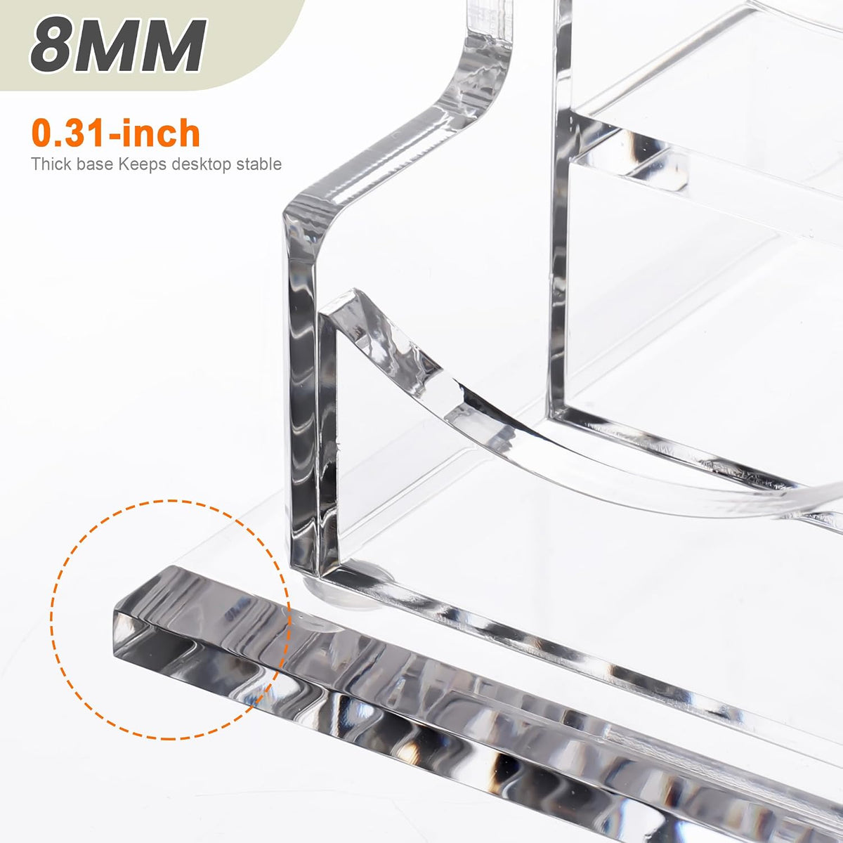 YUXUN Business Card Holder Display for Desk-12 Slots 4 Tier