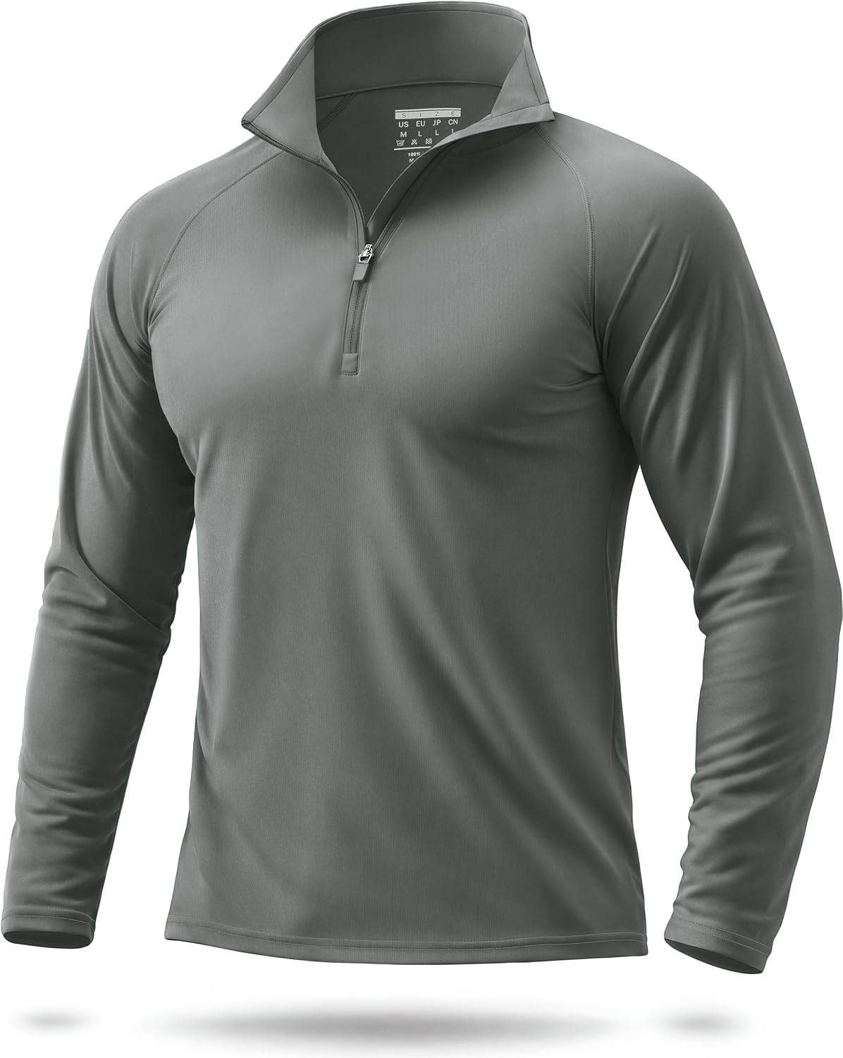 Boladeci Men's UPF 50+ Sun Shirts 1/4 Zip Long Sleeve SPF UV Protection Lightweight Quick Dry Quarter Zip Golf Shirts