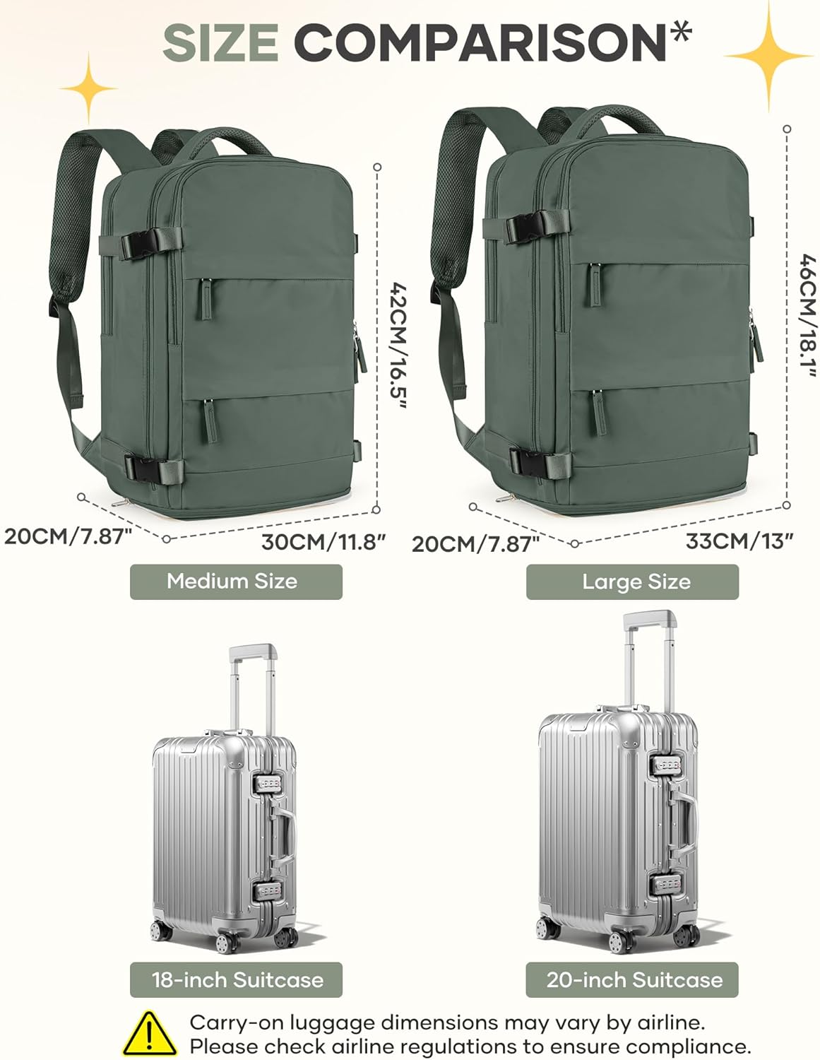 coofay Travel Backpack For Women Men Airline Approved Carry On Backpack Flight Approved Waterproof Sports Luggage Backpack Casual Daypack Small Hiking Backpacks