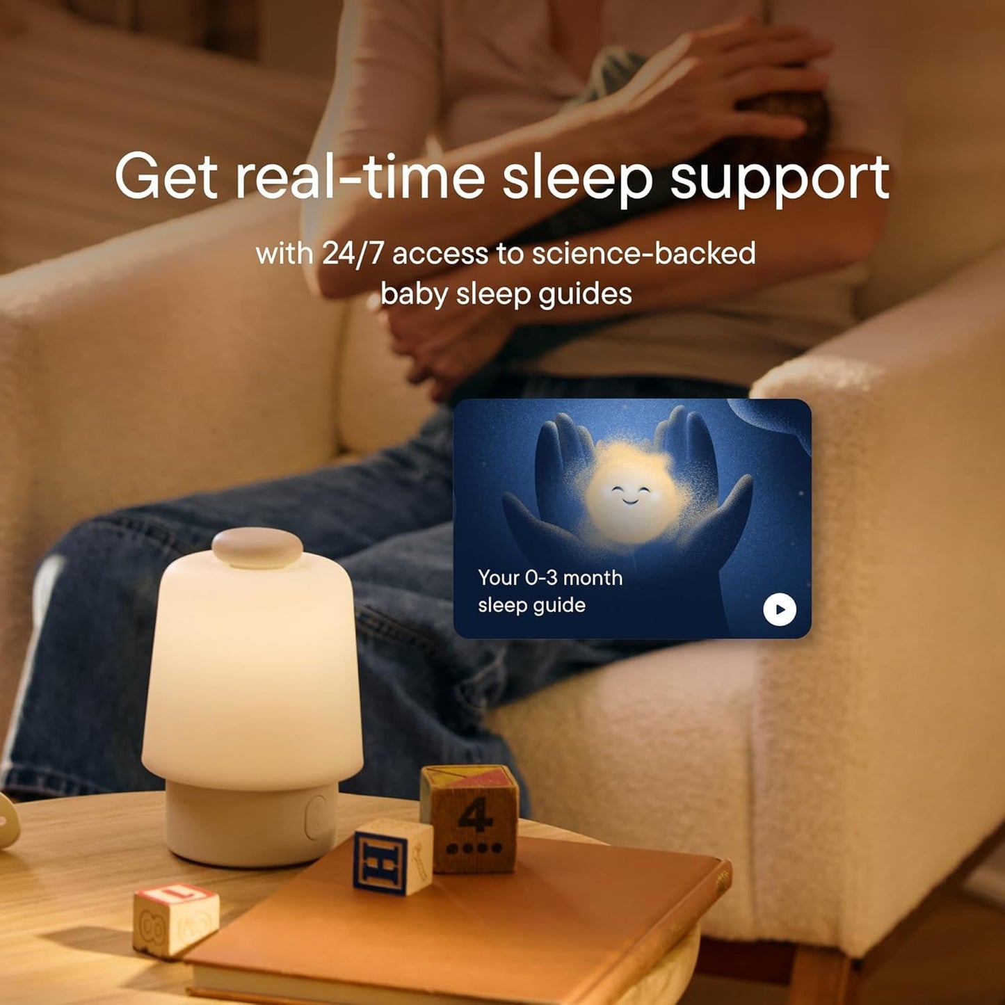 Hatch Baby Sound Machine, Night Light | Hatch Baby | Sleep Support | Registry Essential, Routine Builder, Time-to-Rise Alarm Clock, White Noise, Nursery Stories, Toddler Kids (Wi-Fi) (Putty)