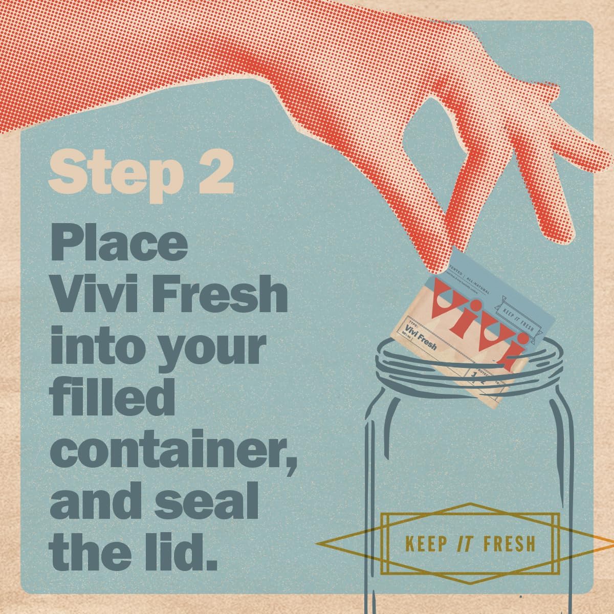 Vivi Fresh 1 Ounce Humidity Control Packs | 10-pack in Resealable Bag | For All Airtight Storage Containers, Store Longer and Preserve Freshness | Made in the USA by Boveda
