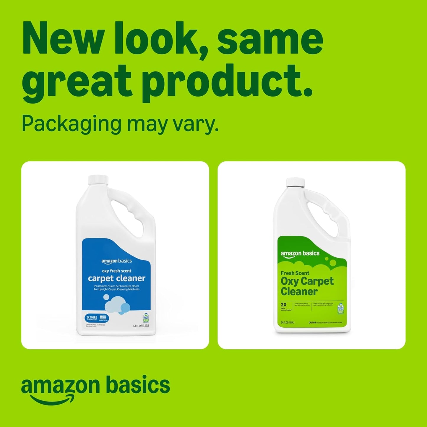 Amazon Basics Carpet Cleaner, Carpet Stain Remover, Fresh Scent, 64 fl oz, Packaging May Vary