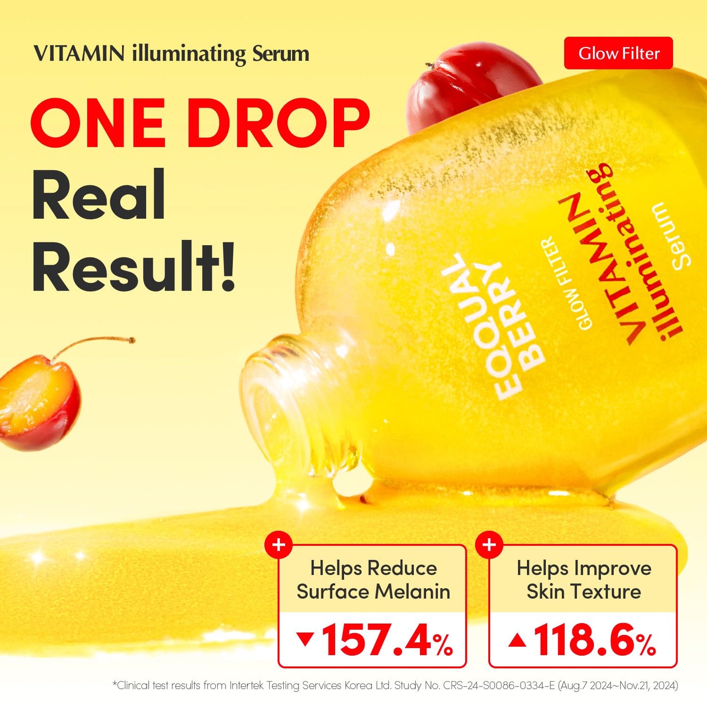 EQQUALBERRY Vitamin Illuminating Serum | Niacinamide 4% + Brightening Vitamin C Face Glow Serum with Hyaluronic Acid & Vitamin E | Dark Spot, Uneven Tone Care | Korean Skincare (1.01oz * 2ea)