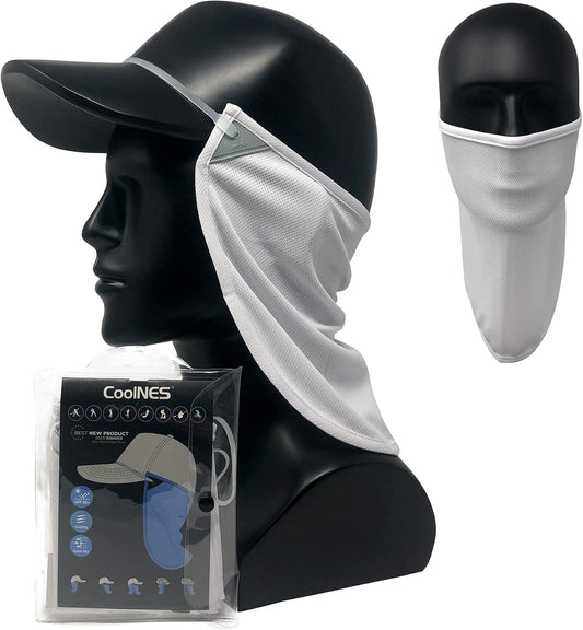 CoolNES - UV Sun Protection Neck Drape Adjustable Multifunctional 2 in 1 Face Covering for Outdoor Fishing - Unisex
