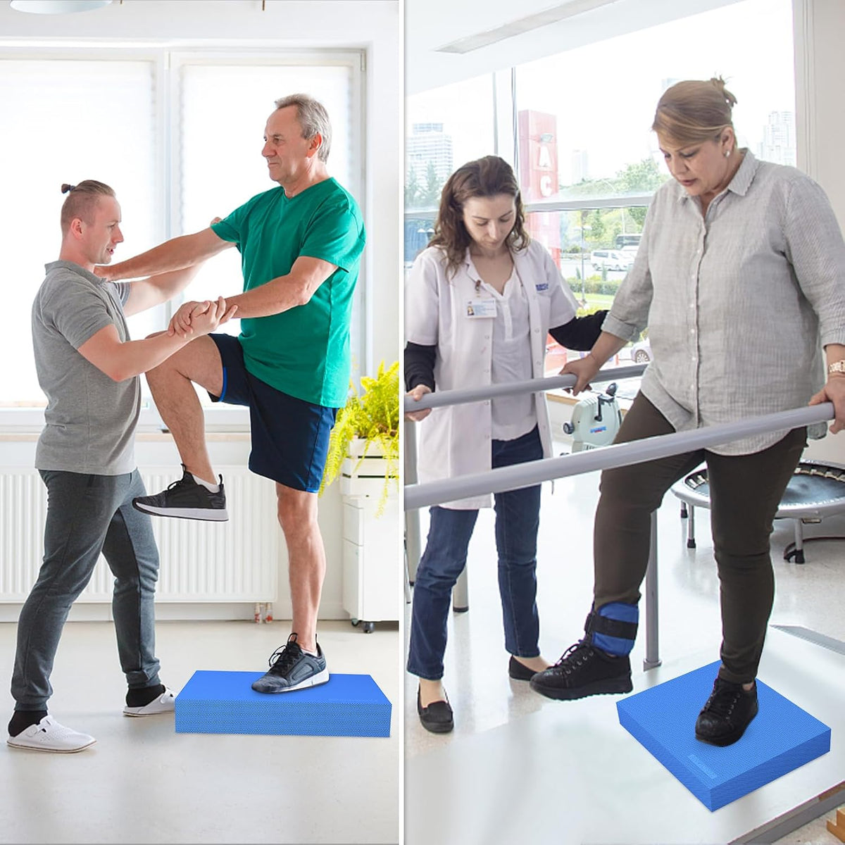 Balance Pad 15.8 * 13.2 * 2 inch,Large Balance Pad for Physical Therapy,Foam Balance Board for Rehabilitation Stability Workout Knee and Ankle Exercise Strength Training