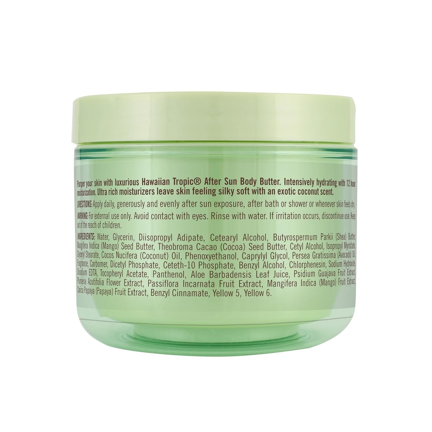 Hawaiian Tropic After Sun Body Butter with Coconut Oil, 8 oz, After Sun Lotion, After Sun Moisturizer, Coconut Body Butter, After Sun Care, After Sun Skin Care, 8 oz
