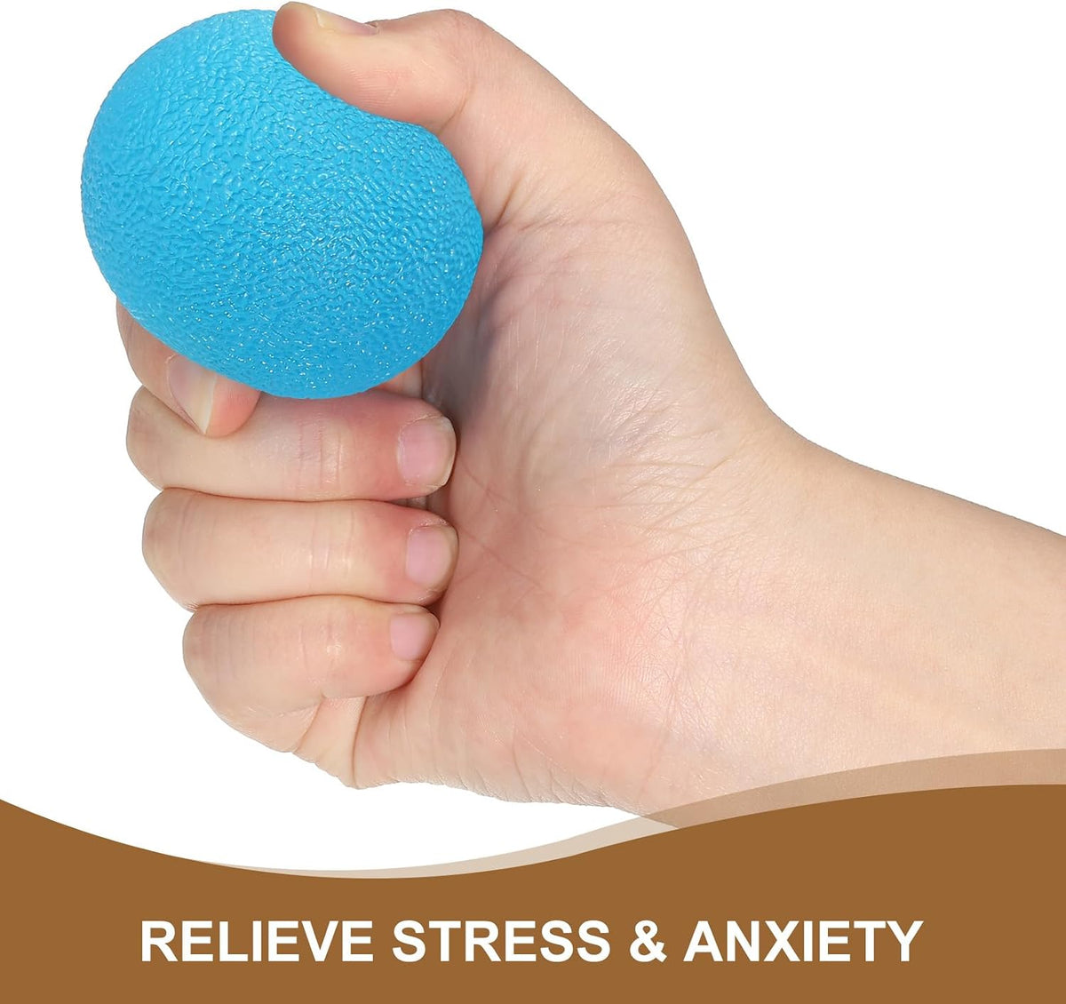 PATIKIL Hand Exercise Balls, 6 Pcs Squeeze Balls Stress Ball for Adults Grip Strengthening Occupational Equipment for Finger Wrist Strength, Multicolor