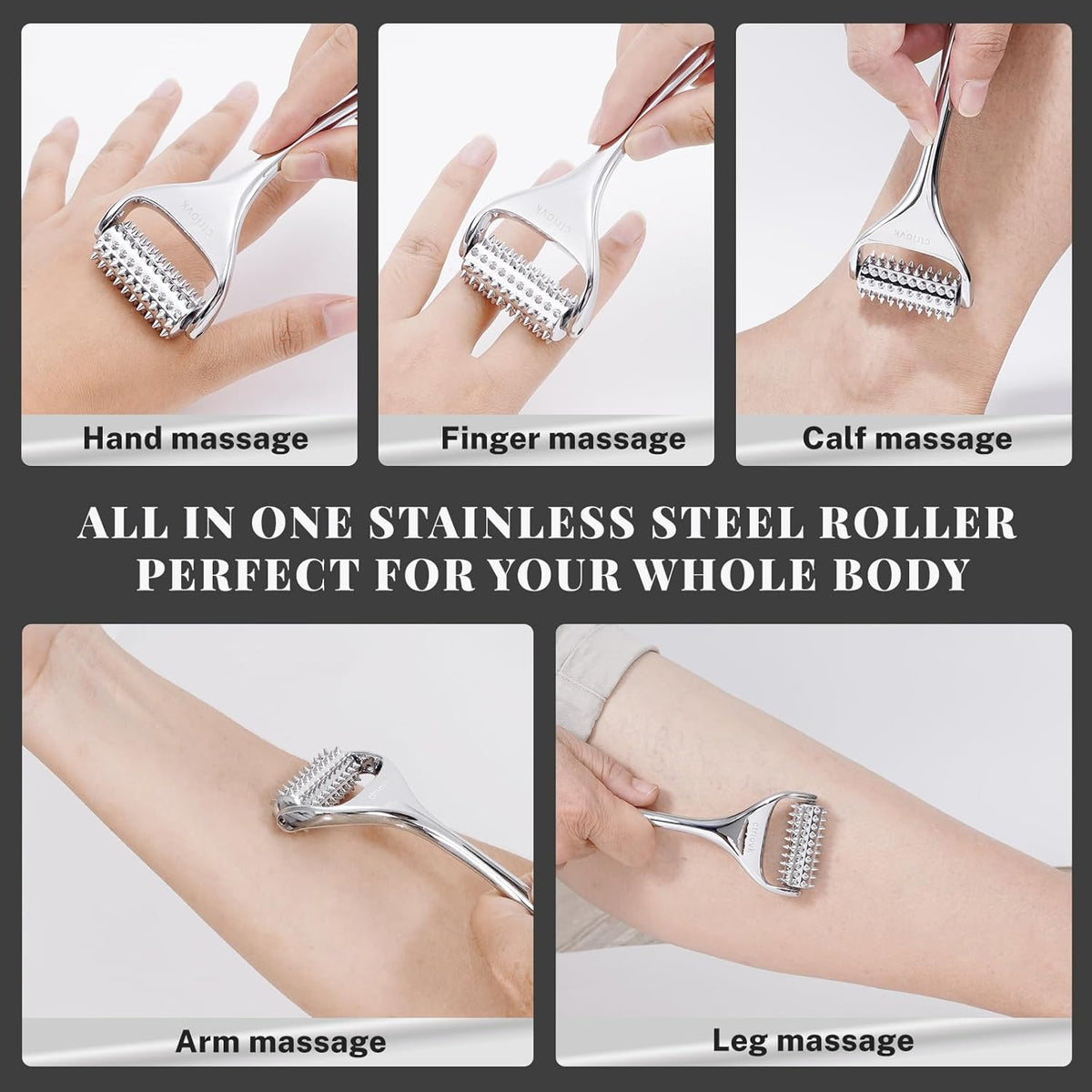Acupuncture Massage Roller with Acupressure Spikes Roller Massager
